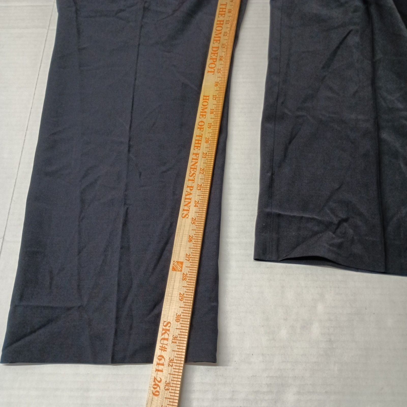 Other Talbots Women's High Waist Pants 24W Navy Blue Wool Blend Size 32" / US 10 / IT 46 - 4 Thumbnail