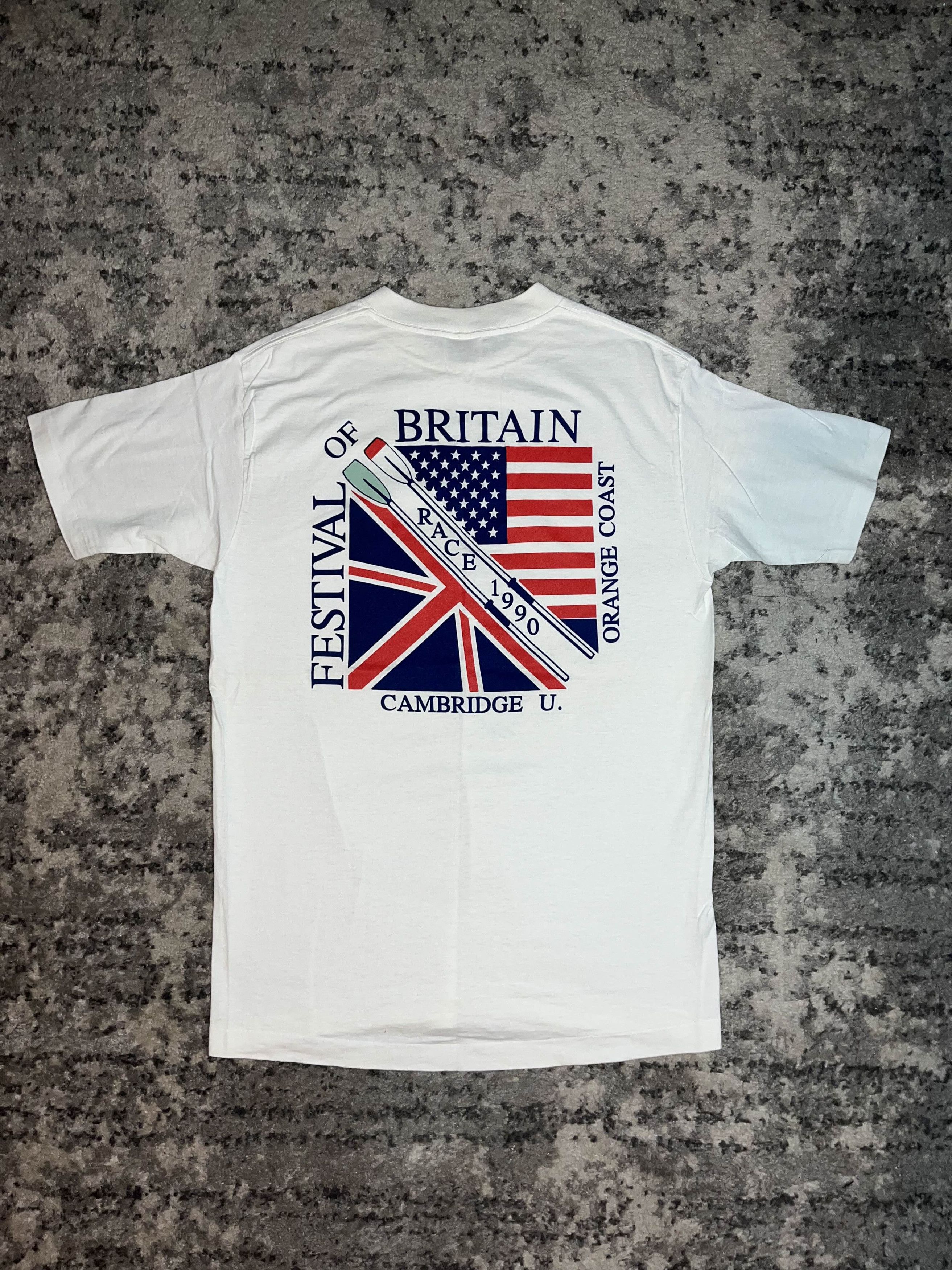 Vintage 90s Festival of Britain Orange Coast Race Shirt Size US L / EU 52-54 / 3 - 2 Thumbnail