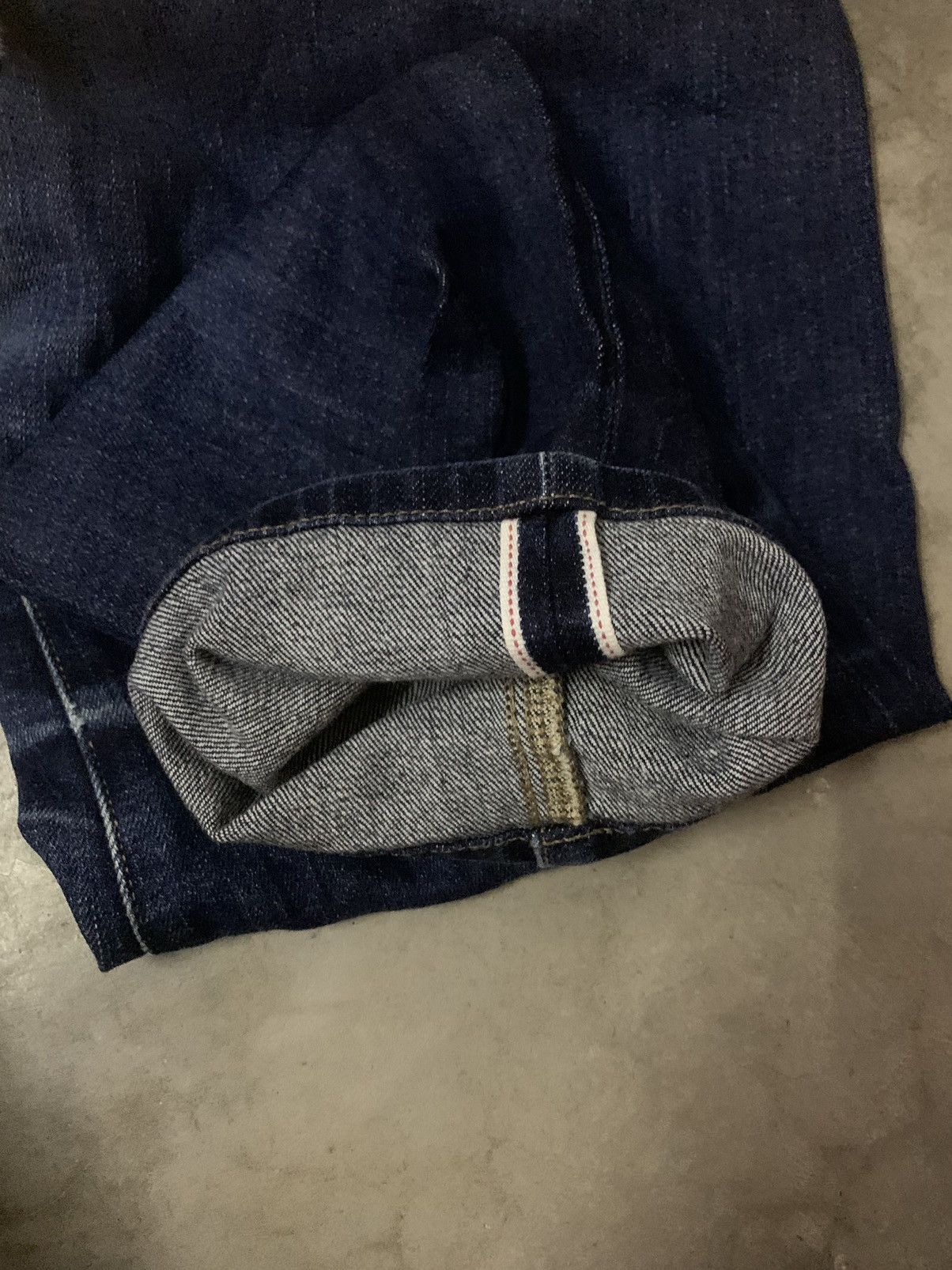 Japanese Brand Uniqlo Selvedge Straight Cutting Flare Denim Jeans Size US 34 / EU 50 - 12 Thumbnail