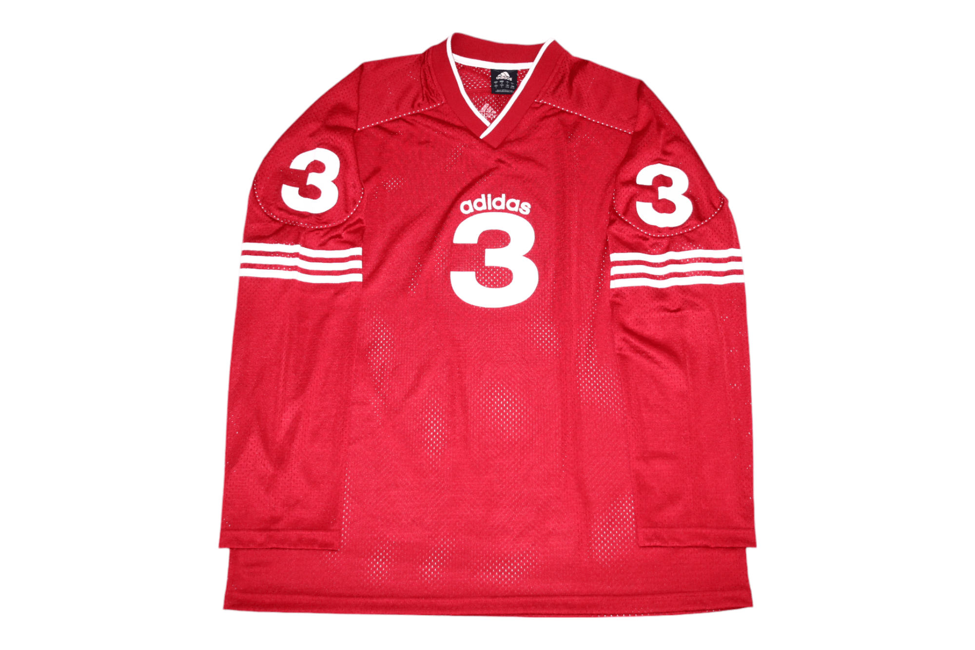 Adidas VTG Adidas #3 AdiTeam Hockey V-neck Mesh Jersey Size US L / EU 52-54 / 3 - 16 Thumbnail