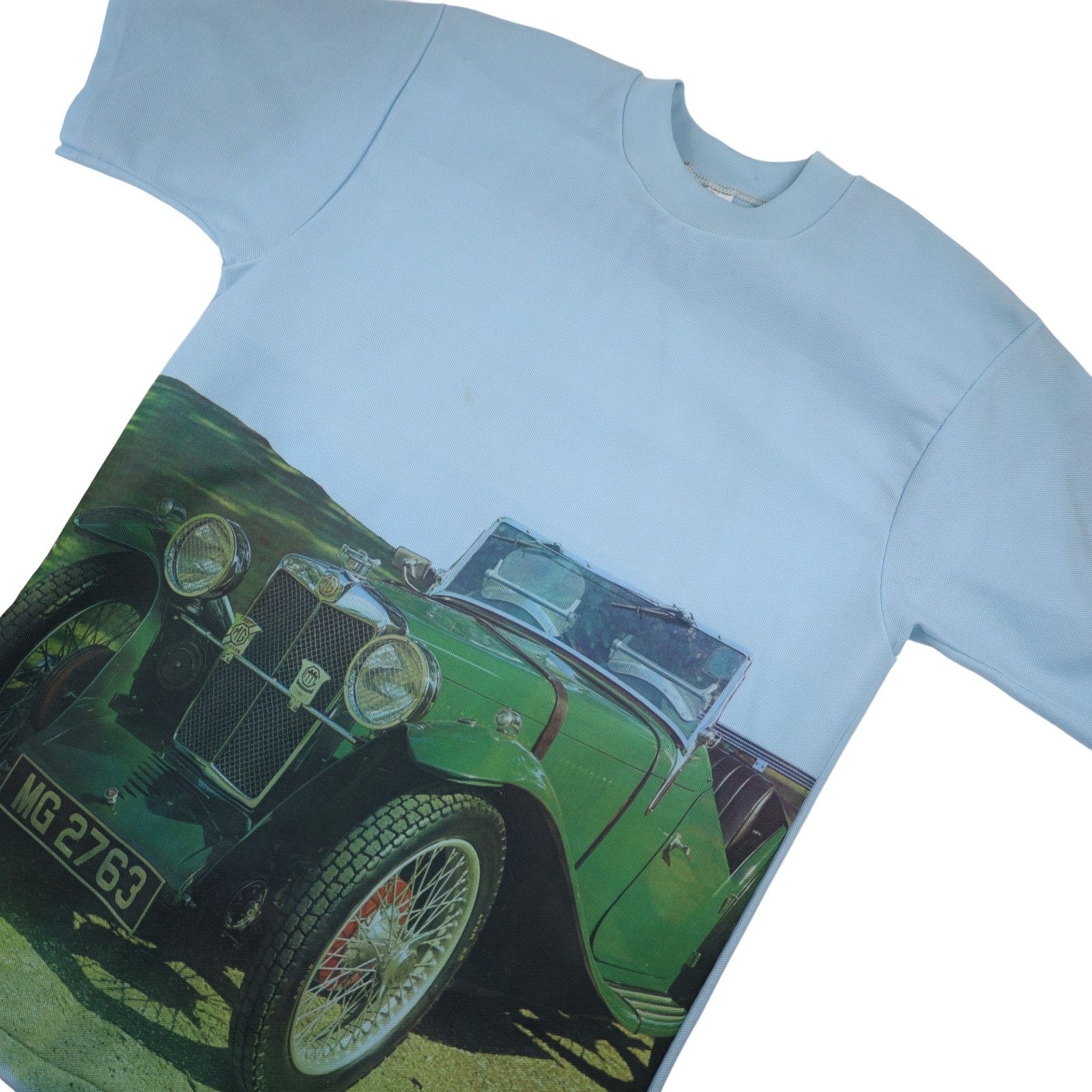 JCPenney × Vintage VTG 70s JC Penney Photorealistic MG Automobile Graphic T Size US M / EU 48-50 / 2 - 2 Thumbnail