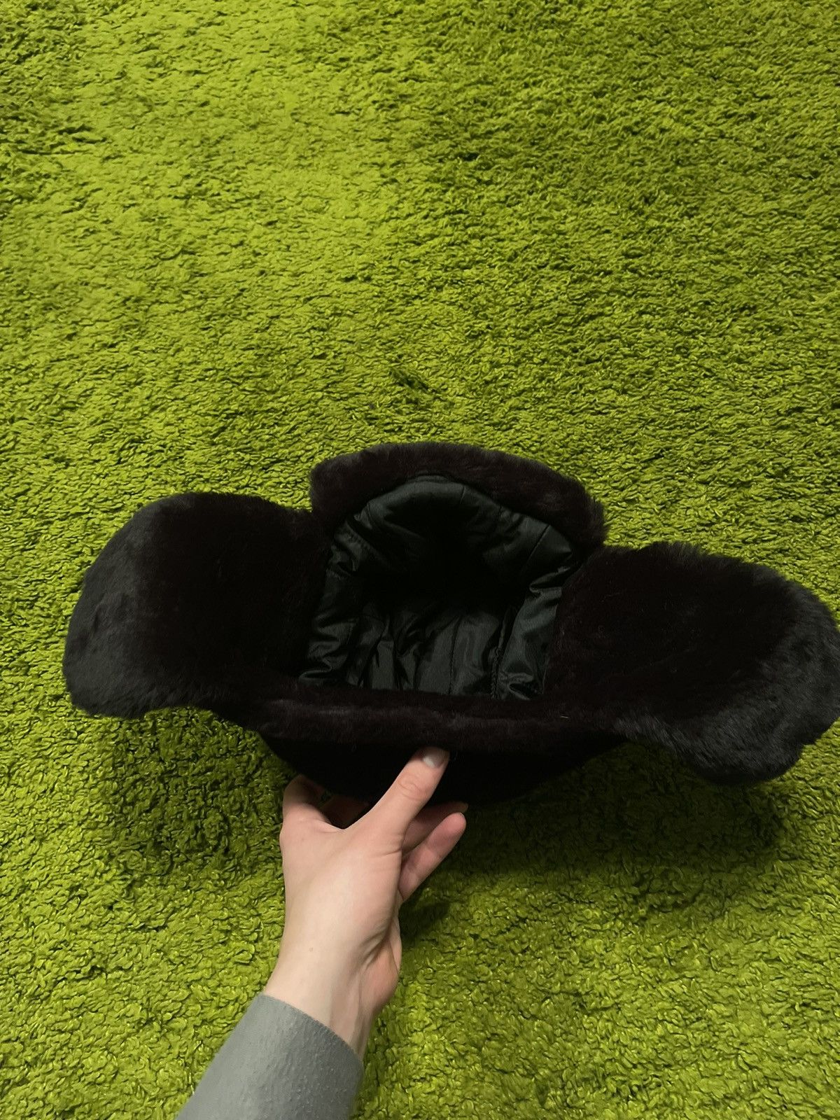 Hysteric Glamour Y2K Japanese style fuzzy faux fur Ushanka trapper hat Size 32 - 3 Thumbnail