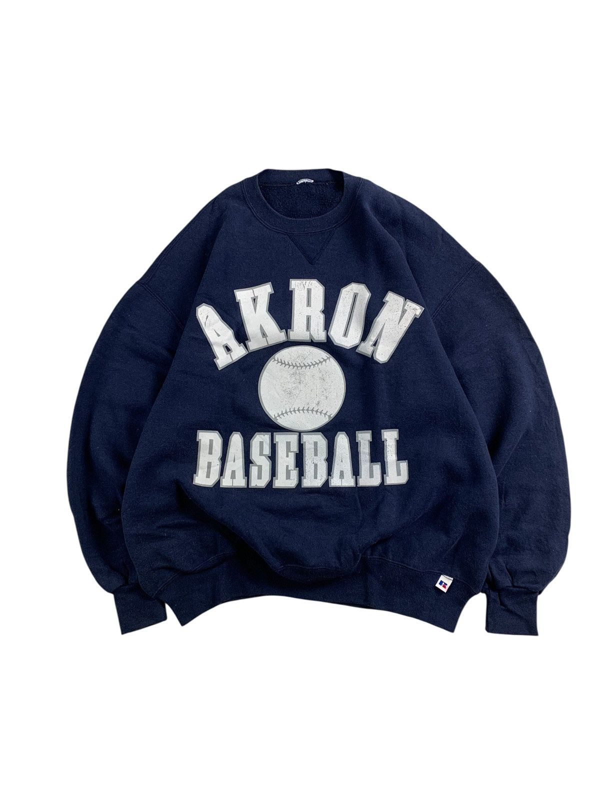 Russell Athletic 90’s Russell Athletic Akron Baseball Sweatshirt Size US L / EU 52-54 / 3 - 1 Thumbnail
