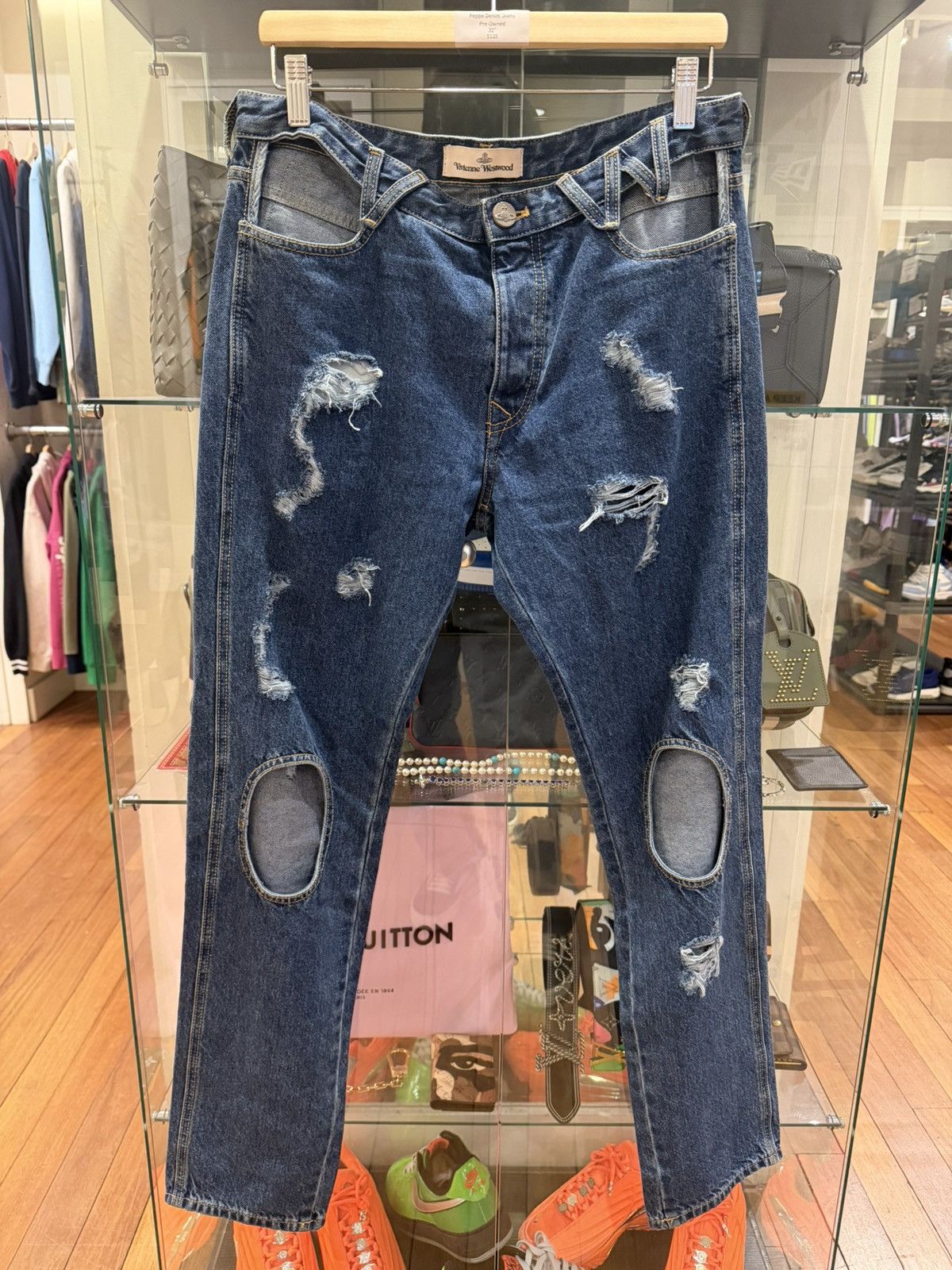 Vivienne Westwood Vivienne Westwood Cut Out Peppe Denim Jeans Size US 32 / EU 48 - 1 Thumbnail