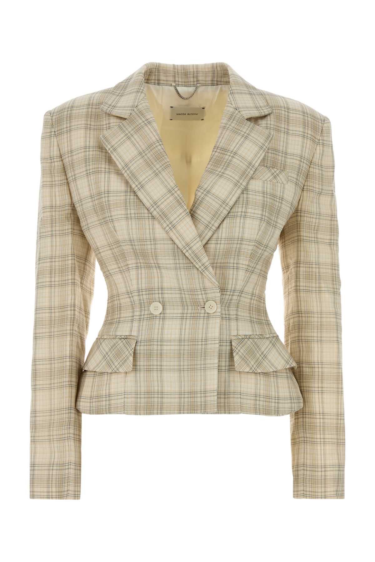 Magda Butrym Embroidered Cotton Blazer Size M / US 6-8 / IT 42-44 - 1 Thumbnail