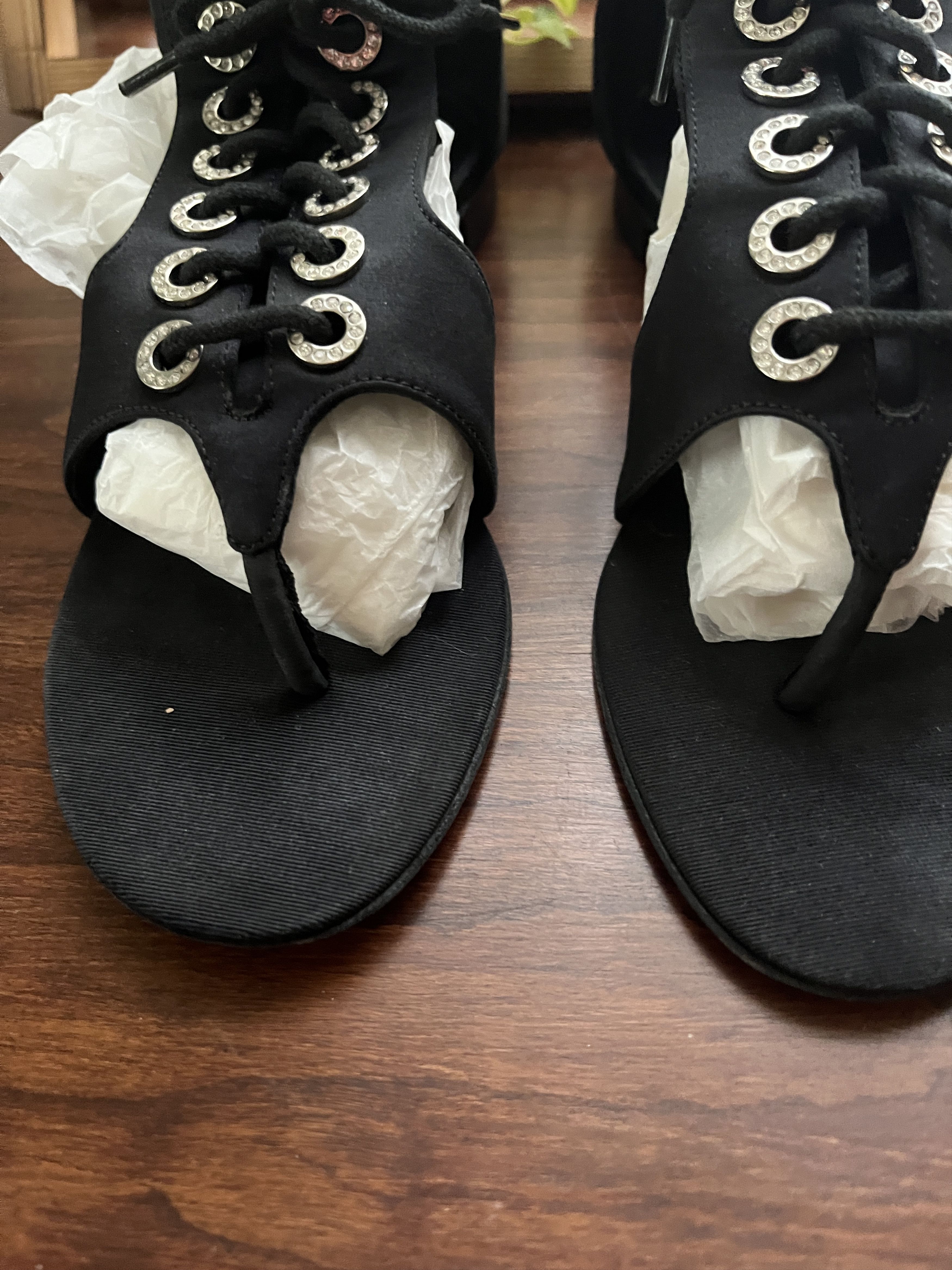 Chanel Chanel black renaissance sandals size 36.5 Size US 6.5 / IT 36.5 - 2 Thumbnail