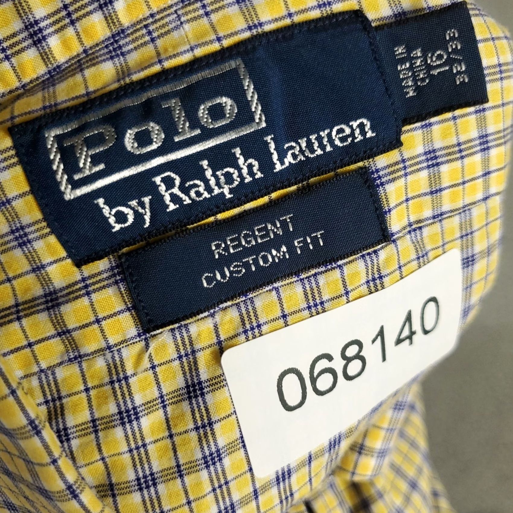 Ralph Lauren Ralph Lauren Shirt Mens 16 Yellow Plaid Dress Button Up Long Sleeve Size 42R - 7 Thumbnail
