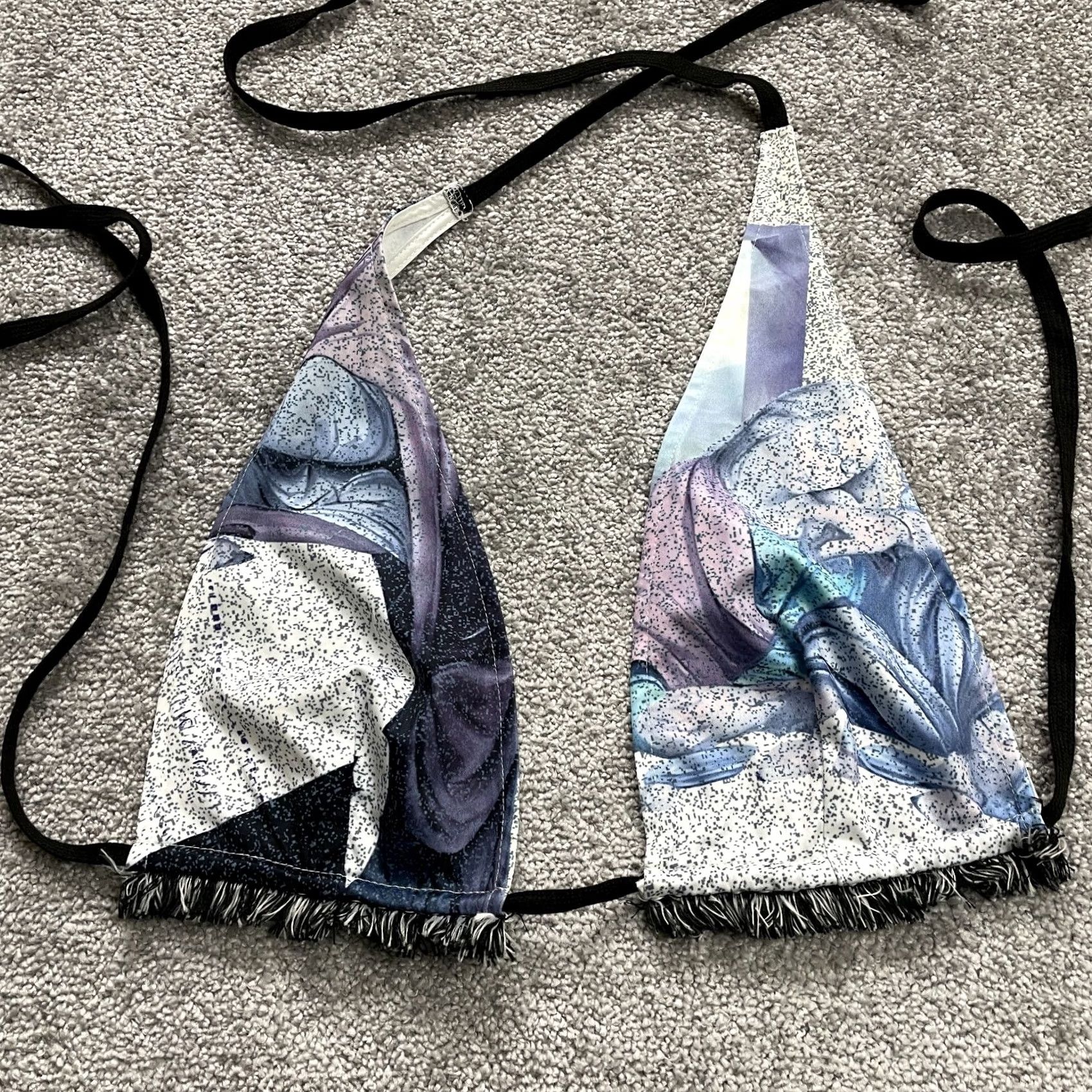 Vintage Blush Mark Bikini Top Womens Medium Multi Halter Spaghetti Strap Beach Size M / US 6-8 / IT 42-44 - 3 Thumbnail