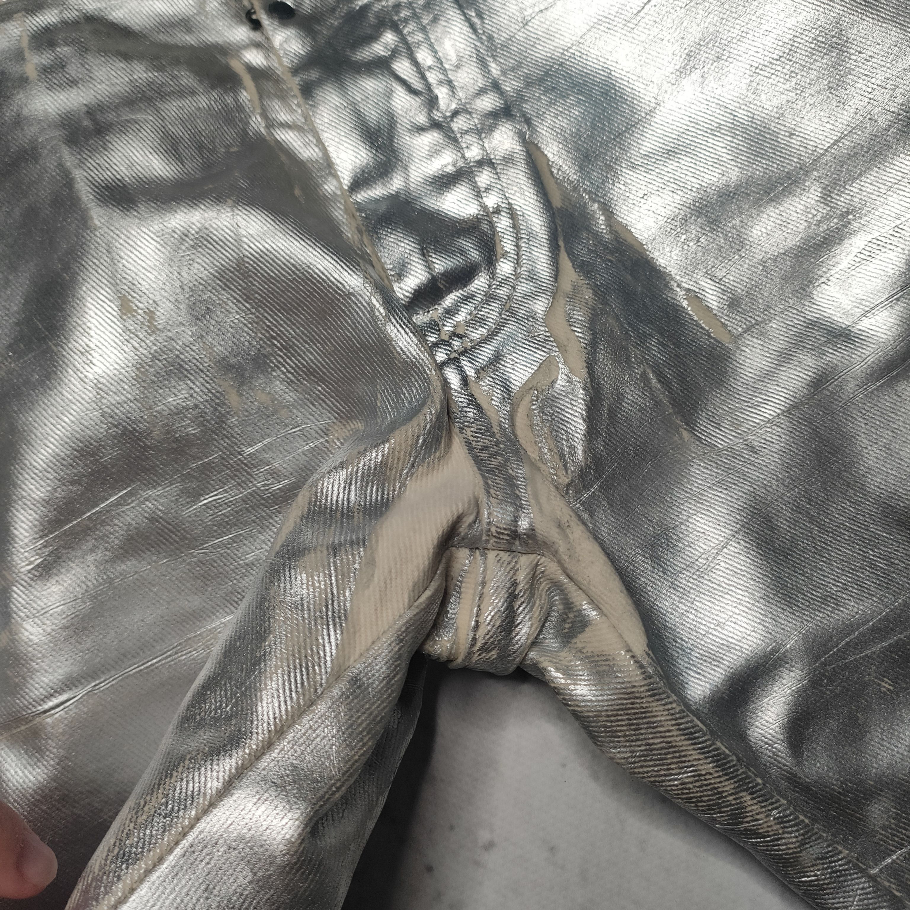 Maison Margiela Maison Margiela silver painted denim Size US 32 / EU 48 - 11 Thumbnail