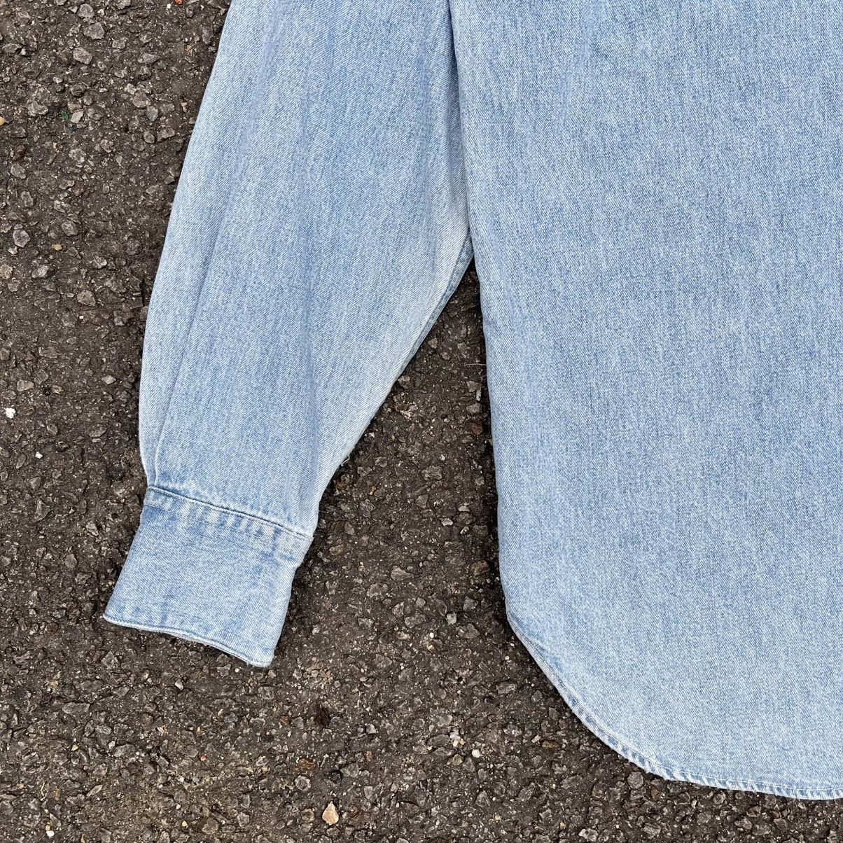 RRL Ralph Lauren Vintage 90s RRL Ralph Lauren Western Denim Shirt Size US S / EU 44-46 / 1 - 3 Thumbnail
