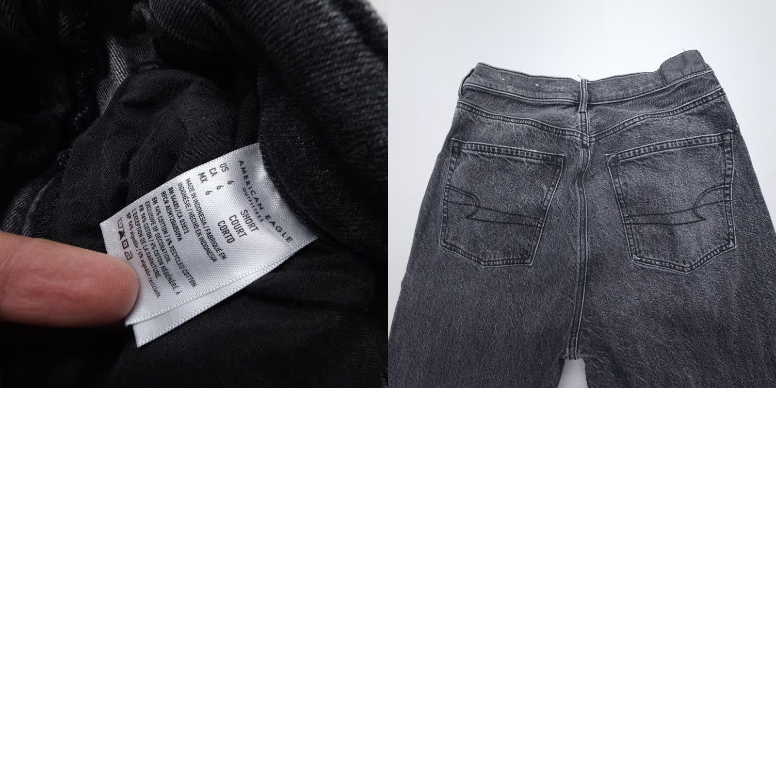 American Eagle Outfitters American Eagle Outfitters Jeans Womens 6 Black High Rise Wide Leg Baggy Skater Boho Womens Size 28" / US 6 / IT 42 - 8 Thumbnail