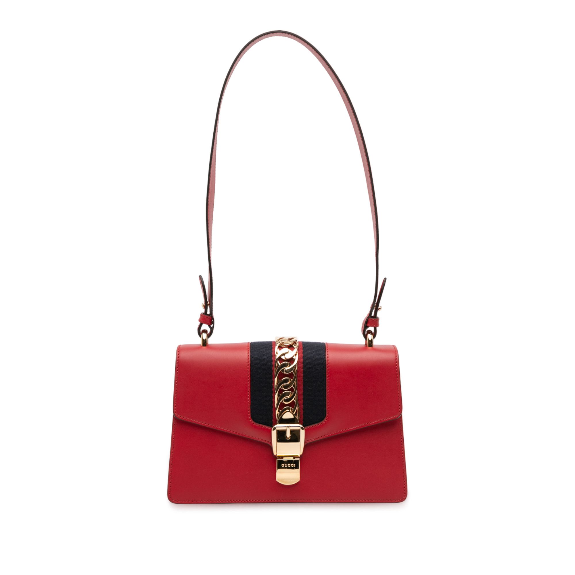 Gucci Gucci Small Leather Sylvie Web Satchel Size ONE SIZE - 1 Thumbnail