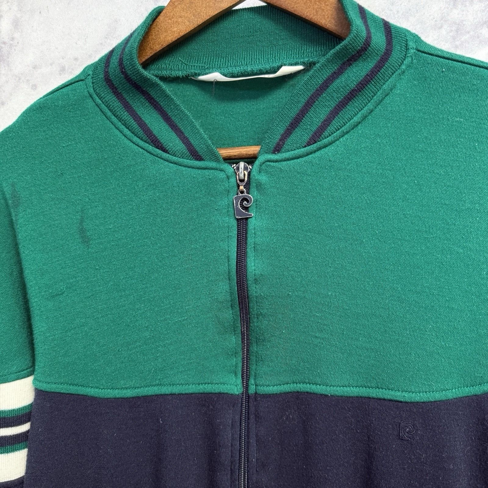 Pierre Cardin × Vintage Vintage Pierre Cardin Jacket Full Zip Mens Large Green/Blue Size US L / EU 52-54 / 3 - 3 Thumbnail