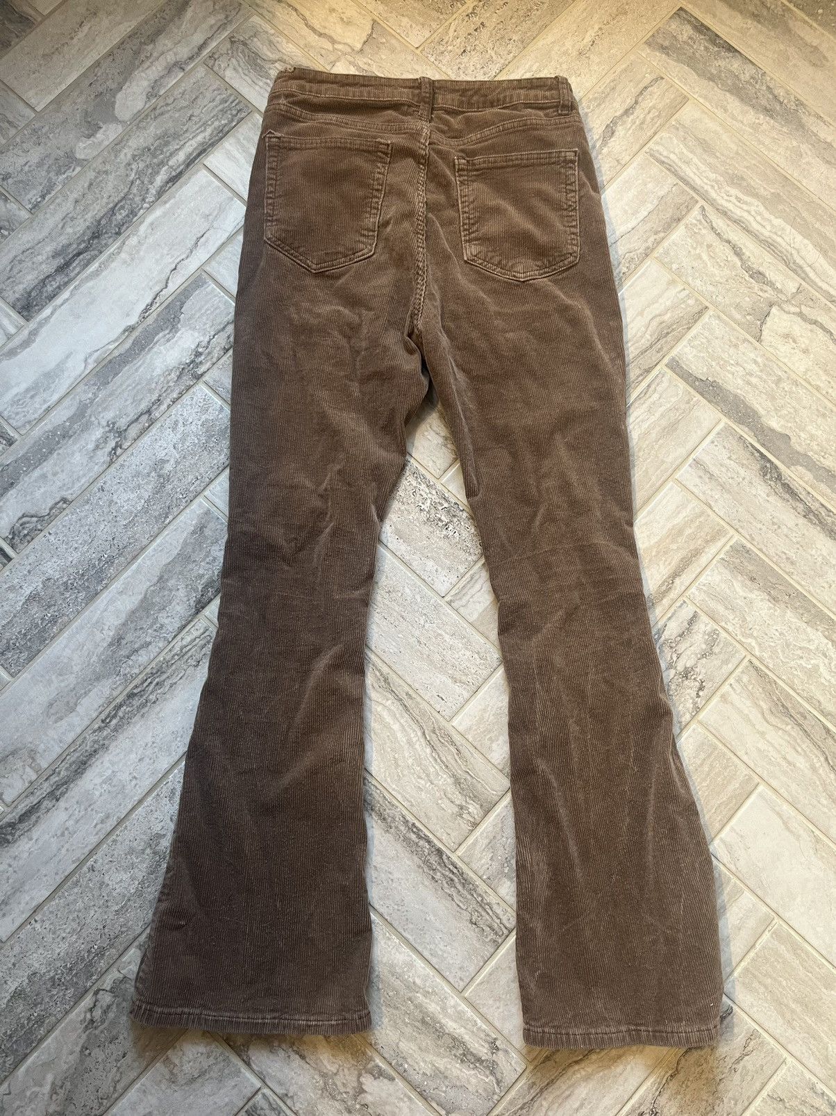 Vintage brown flared corduroy pants Size 27" / US 4 / IT 40 - 4 Thumbnail