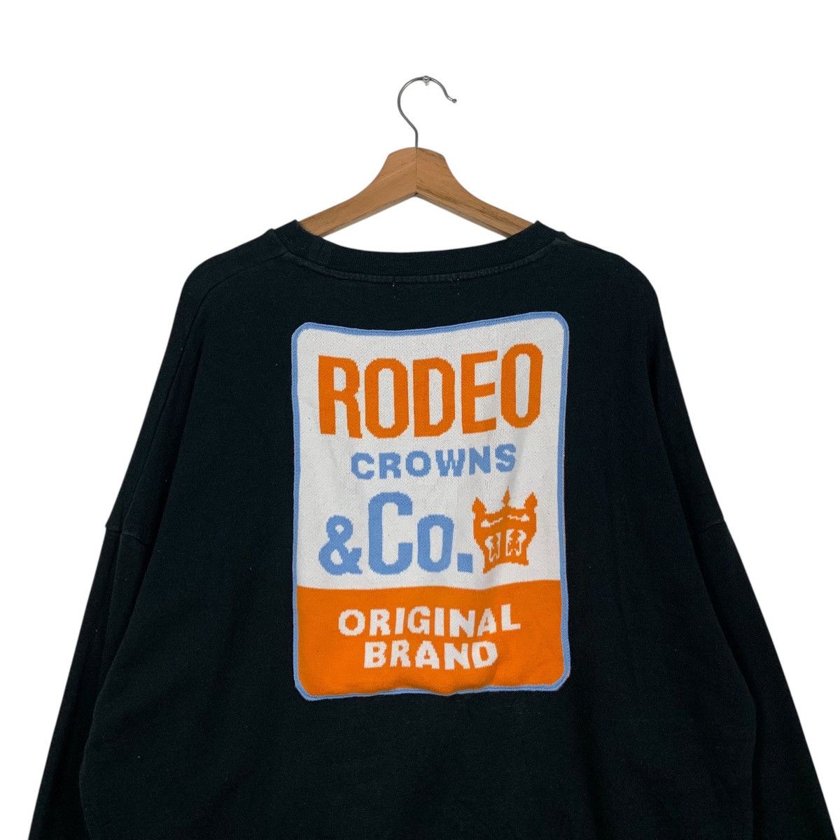 Japanese Brand RODEO CROWNS Big Logo Crewneck Sweatshirt #1776-C79 Size US XXL / EU 58 / 5 - 2 Thumbnail