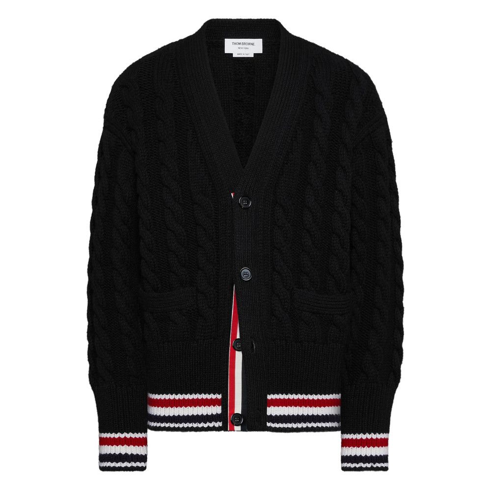 Thom Browne Thom Browne BLACK Sweaters & Knitwear - Cardigans Size US L / EU 52-54 / 3 - 1 Thumbnail