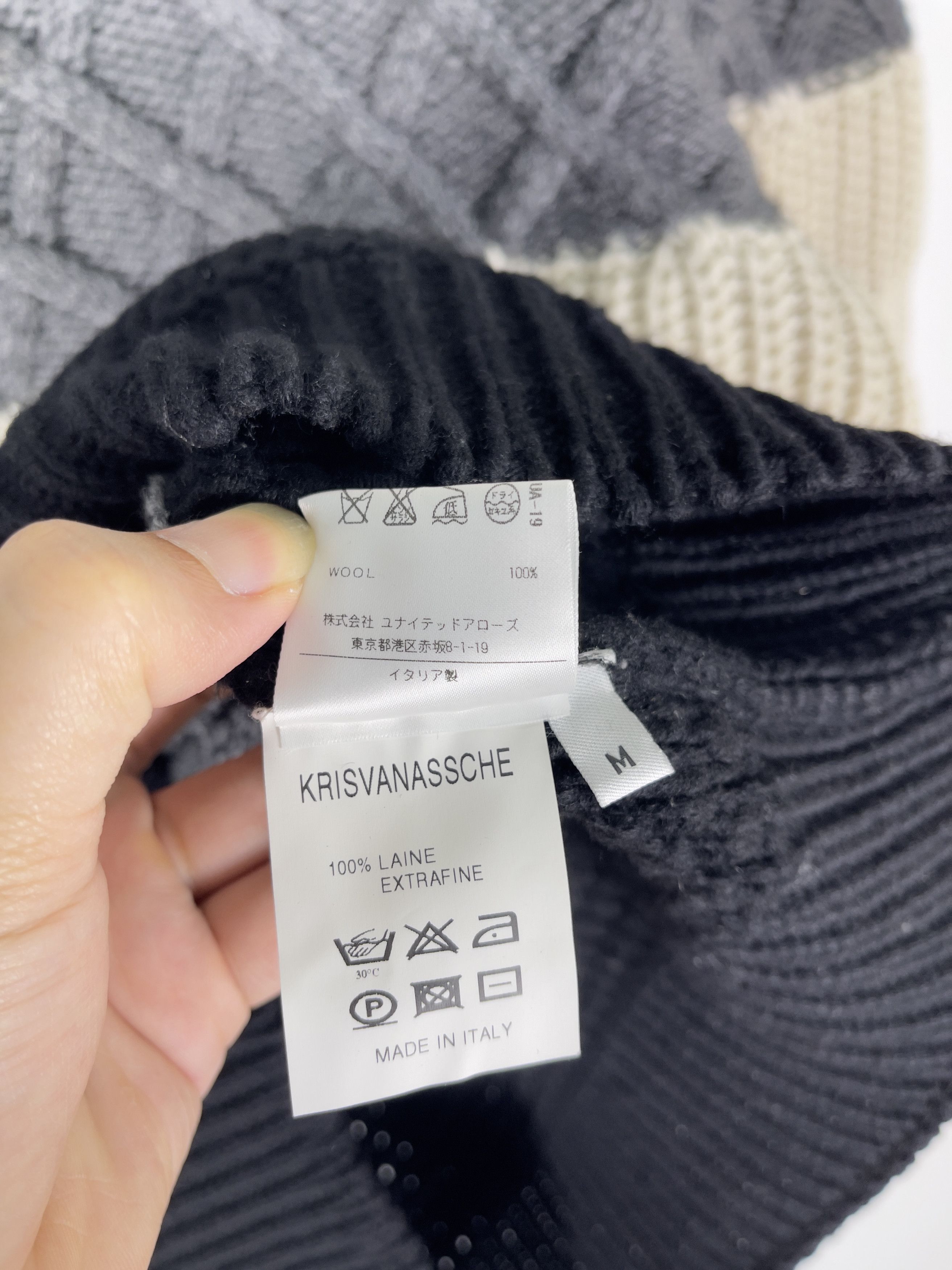 Kris Van Assche Kris Van Assche Colorblock Cable-knit Sweater Size US M / EU 48-50 / 2 - 6 Thumbnail