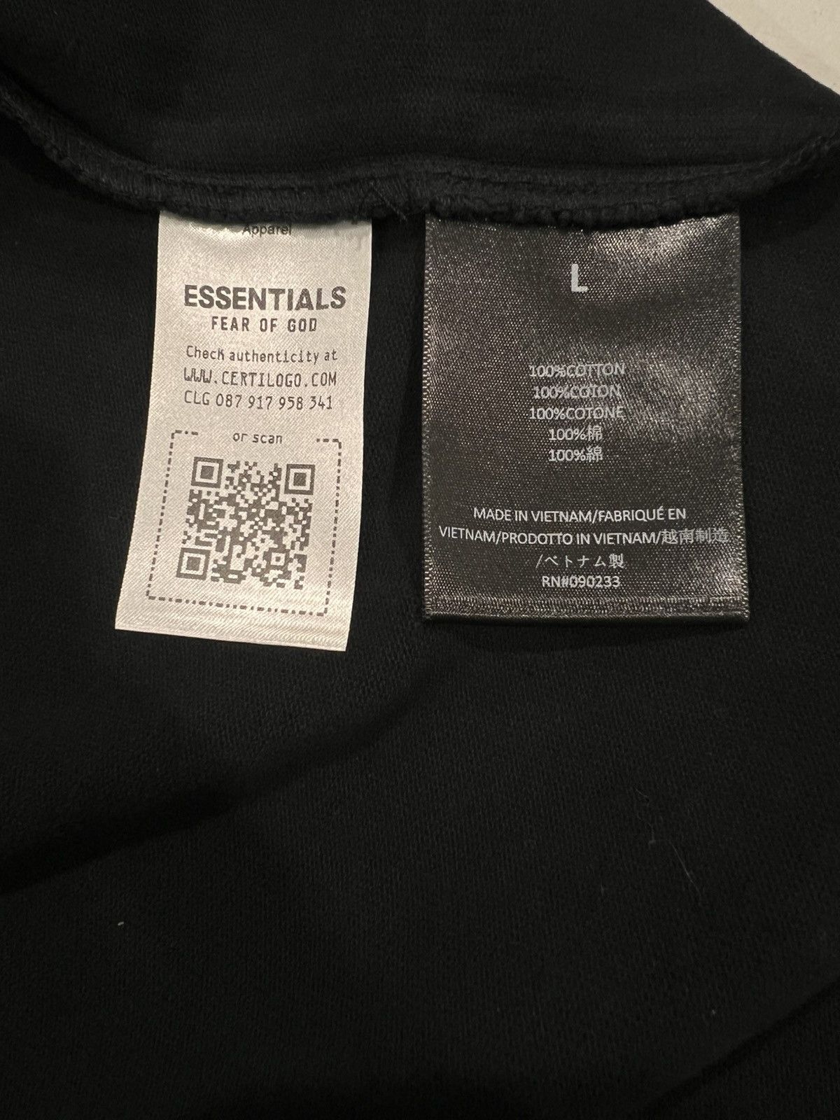 Fear of God Fear of god essentials black heavy long-sleeve Size Large Size US L / EU 52-54 / 3 - 3 Thumbnail
