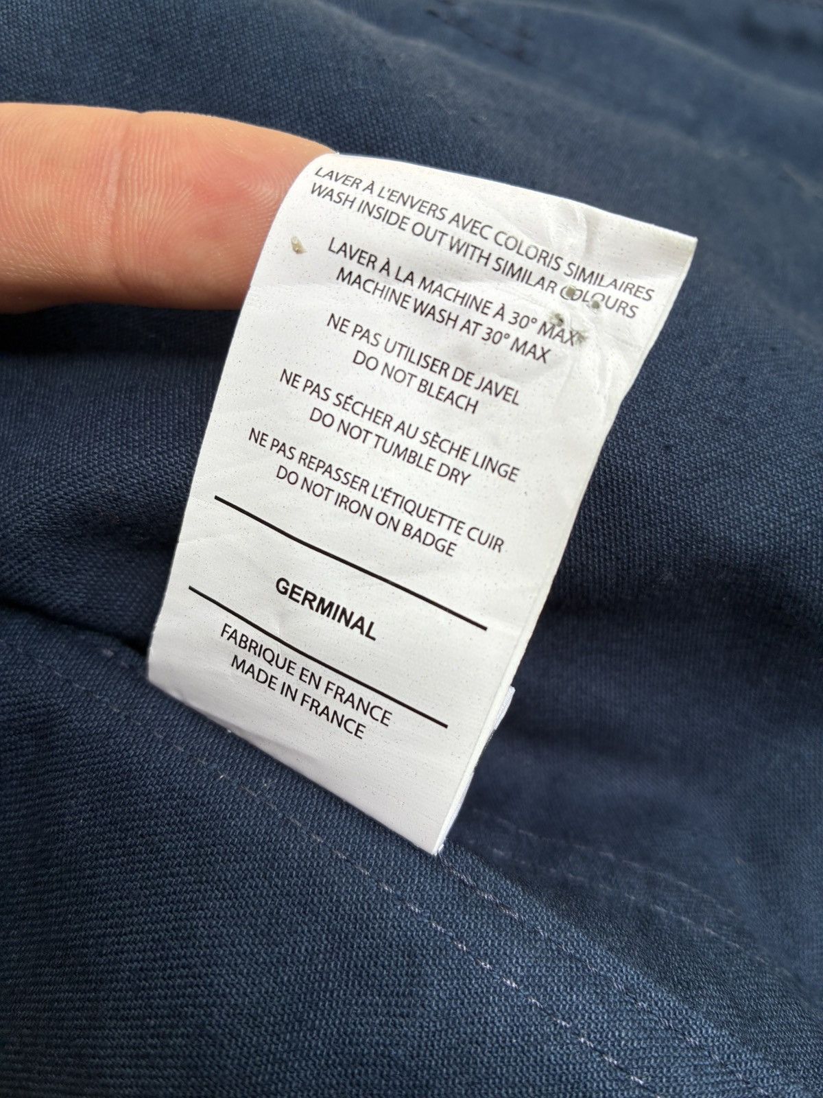 Bleu de Chauffe BLEU DE CHAUFFE GERMINALE MOLESKIN FRENCH MADE CHORE JACKET Size US XS / EU 42 / 0 - 11 Thumbnail