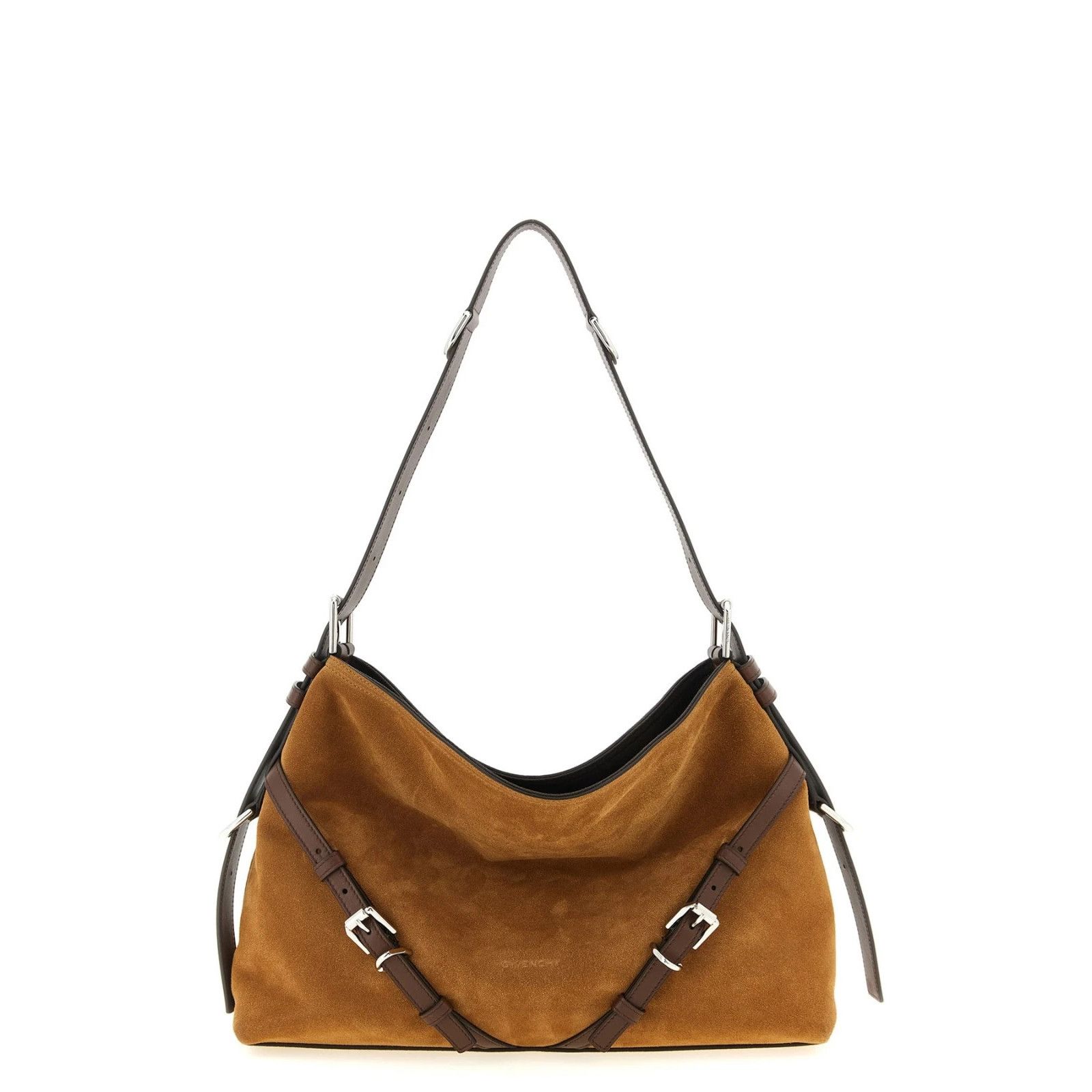 Givenchy GIVENCHY Medium Voyou Brown Suede Shoulder Bag New And Authe Size ONE SIZE - 1 Thumbnail