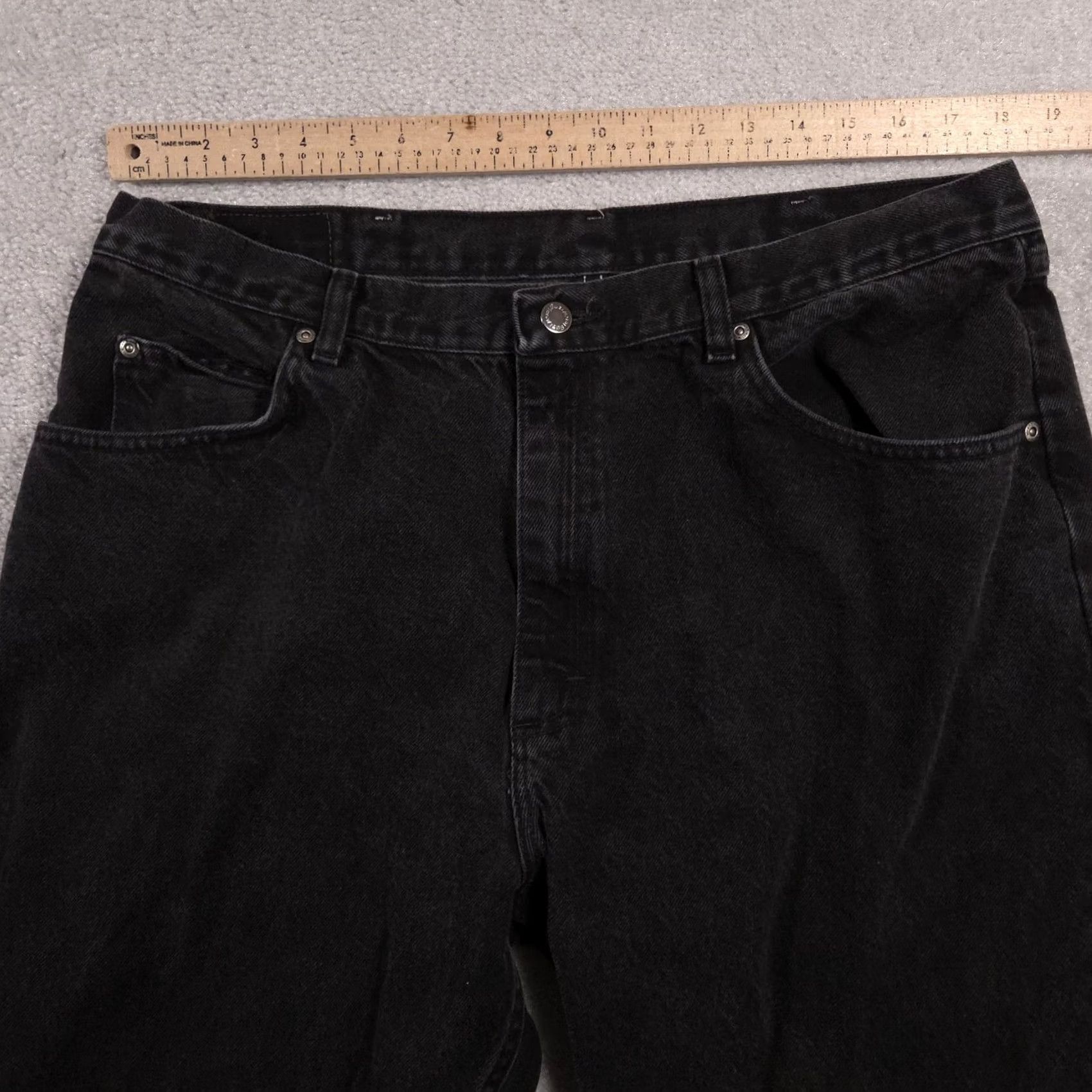 Wrangler Wrangler Jeans Mens 38x34 Black Wash Regular Fit Straight Leg Five Pocket Denim Size US 38 / EU 54 - 7 Thumbnail
