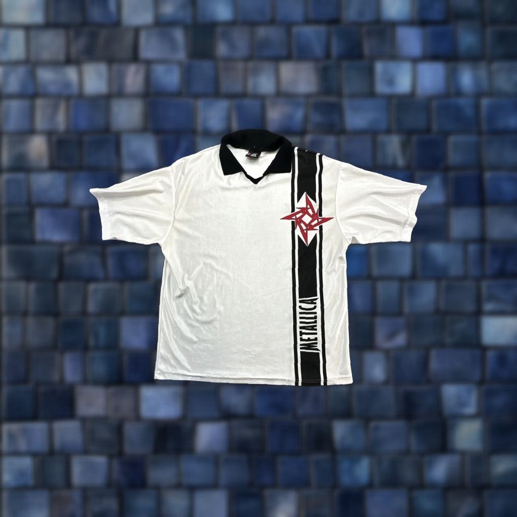 Vintage VINTAGE Giant Polo Shirt Men XL White Giant Polo Shirt Vintage 80s 90s Concert Merch Mens Size US XL / EU 56 / 4 - 1 Thumbnail