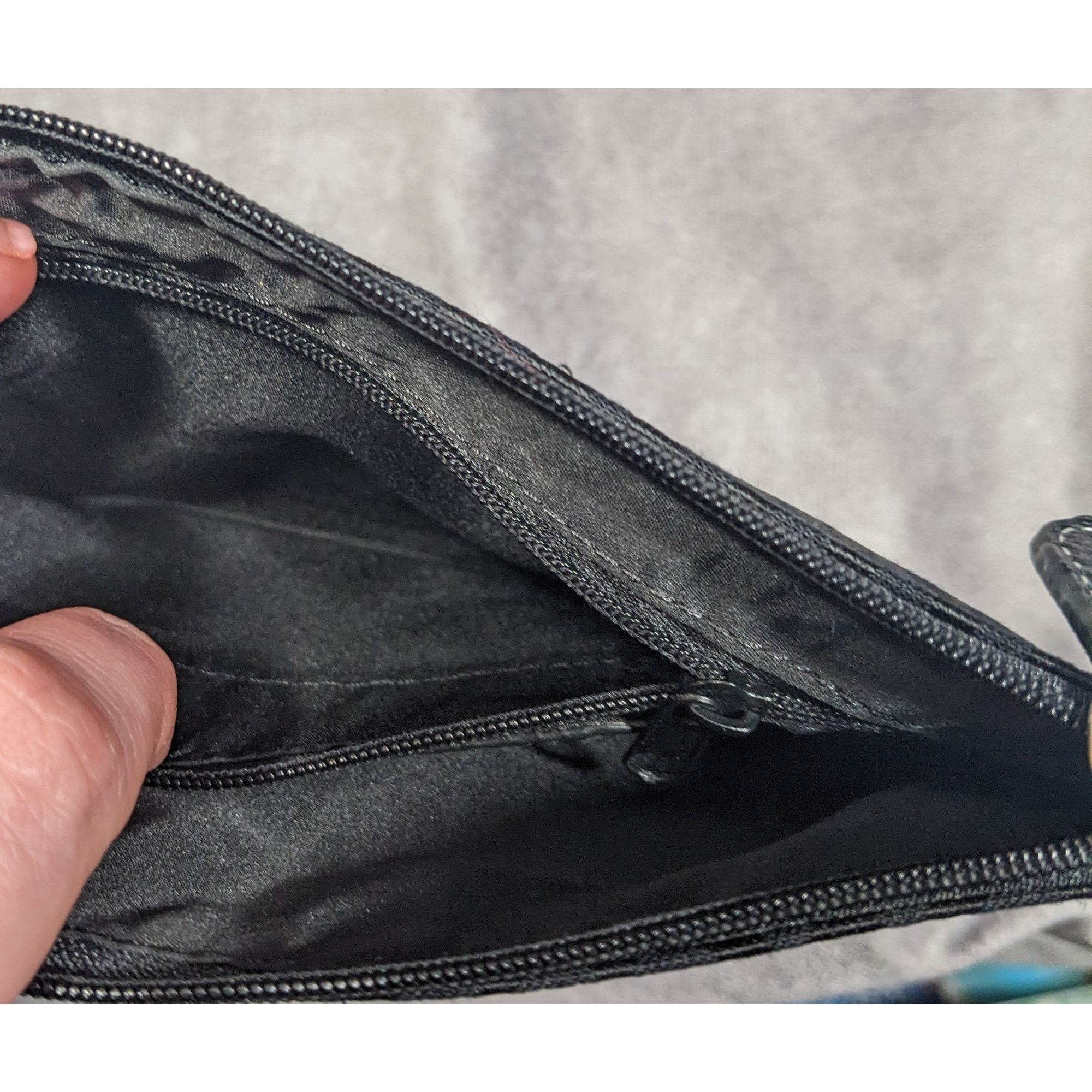 Other Wilson's Leather Gothic Black Zip Clutch/Wristlet Size ONE SIZE - 8 Thumbnail