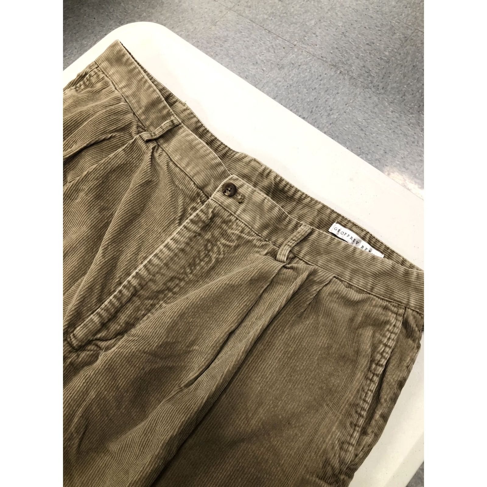 Geoffrey Beene Geoffrey Beene Corduroy Pants Men's Size 38x30 Brown Casual Pants Size US 38 / EU 54 - 2 Thumbnail