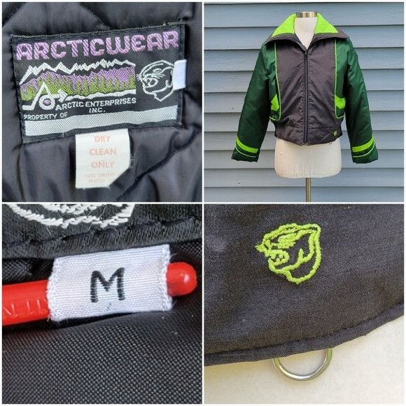 Vintage Vintage 90s y2k Arcticwear Black Neon Green Two Piece Snow S Size M / US 6-8 / IT 42-44 - 8 Thumbnail