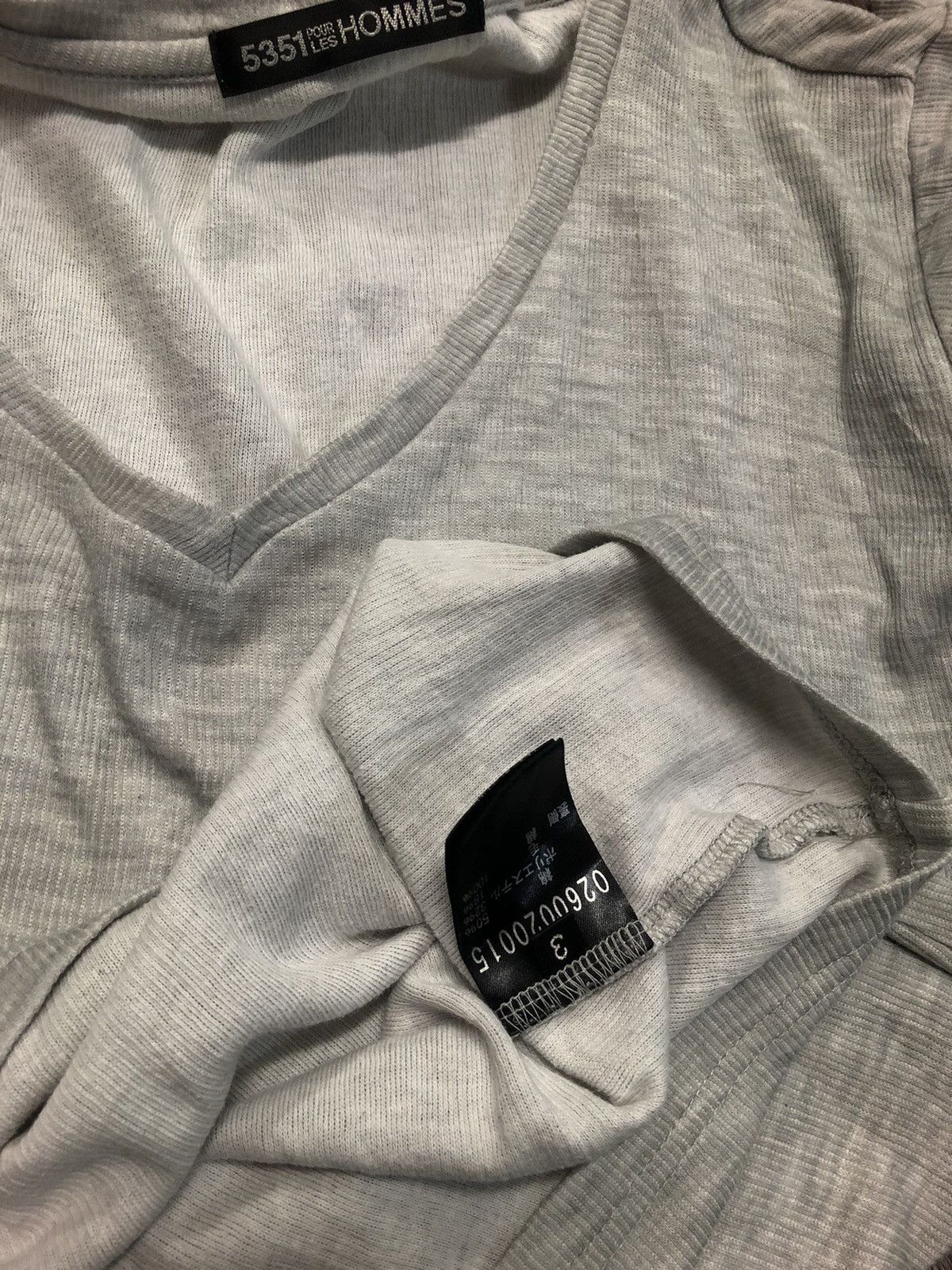 5351 POUR LES HOMMES × Designer 5351 Pour Les Hommes Vintage Long Sleeve Tee Shirt Size M / US 6-8 / IT 42-44 - 8 Thumbnail
