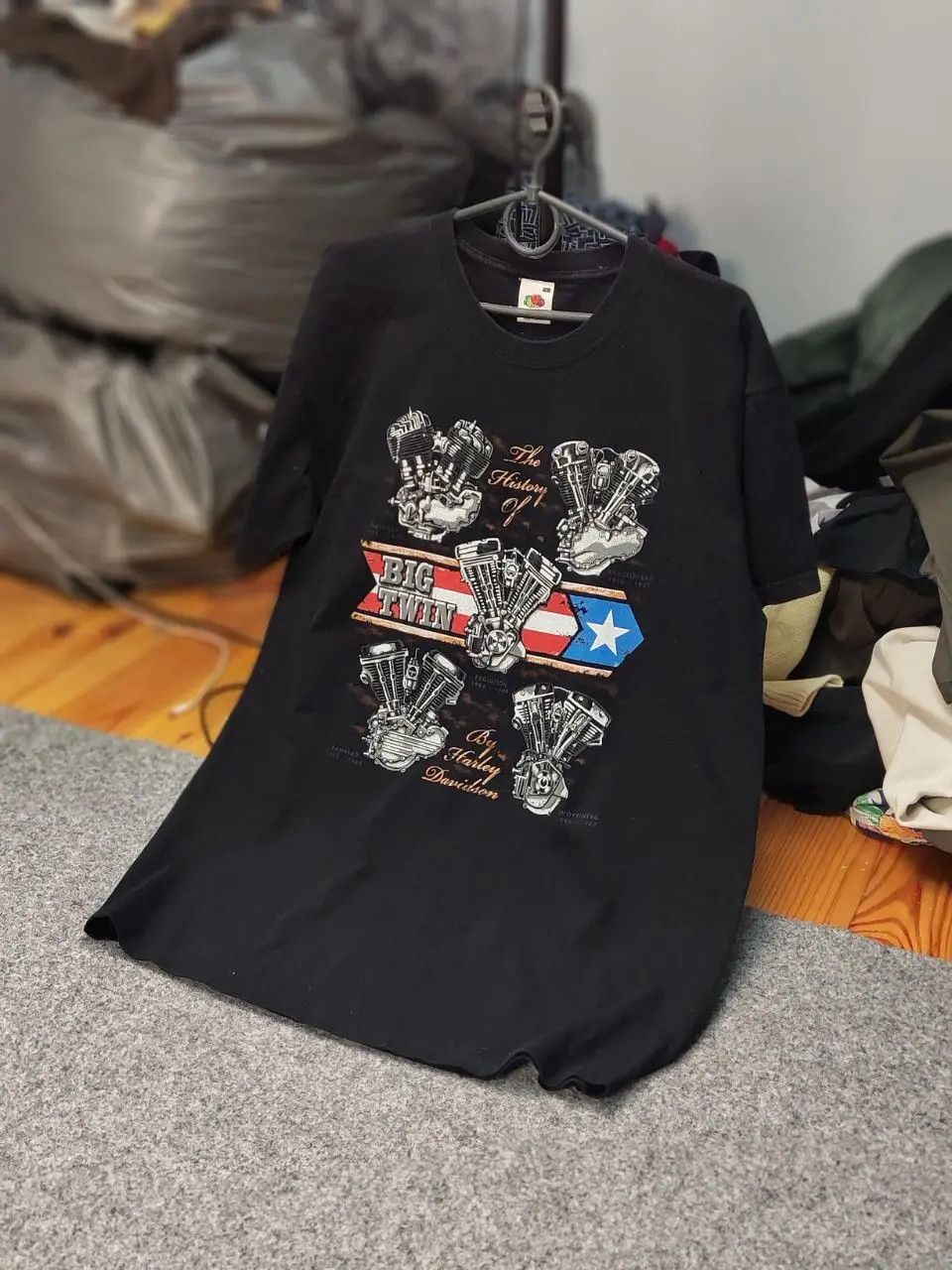 Harley Davidson Vintage 00's Harley Davidson The History of Big Twin T shirt Size US L / EU 52-54 / 3 - 9 Thumbnail
