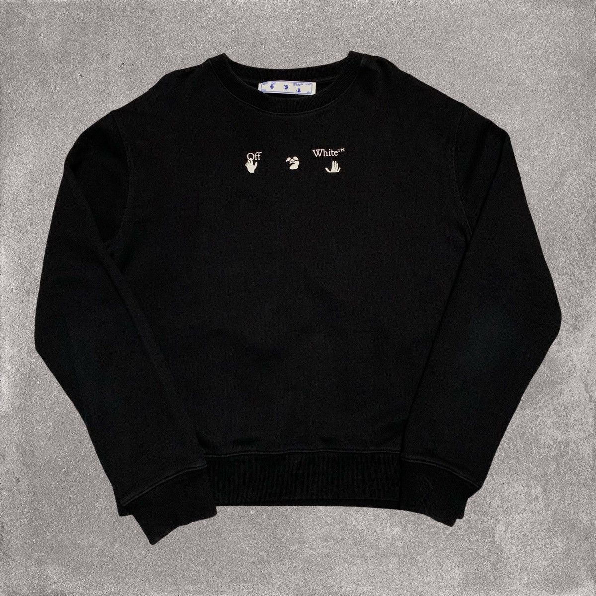 Off-White Off White Large Marker Arrows Black Sweatshirt Crewneck Size US L / EU 52-54 / 3 - 2 Thumbnail