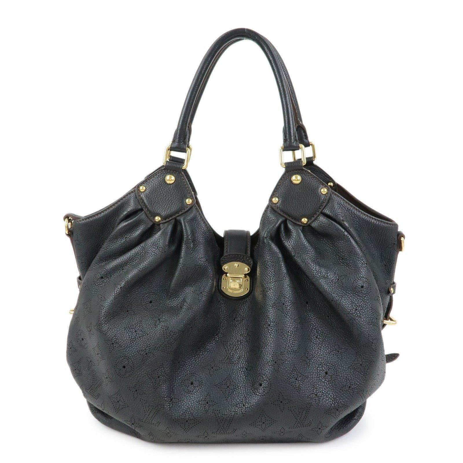 Louis Vuitton Louis Vuitton Mahina L Shoulder Bag Calfskin Black Size ONE SIZE - 1 Thumbnail