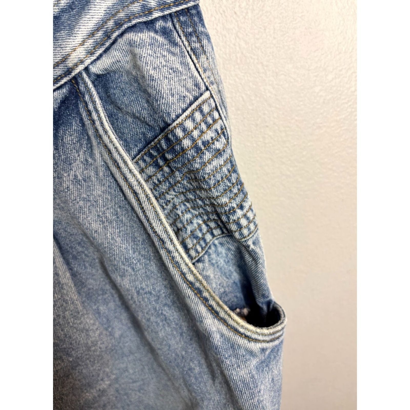 Bugle Boy Vintage Bugle Boy Jeans Mens 30 5201 Blue Denim Carpenter Cargo Wide-Leg 90s Retro Size US 30 / EU 46 - 4 Thumbnail