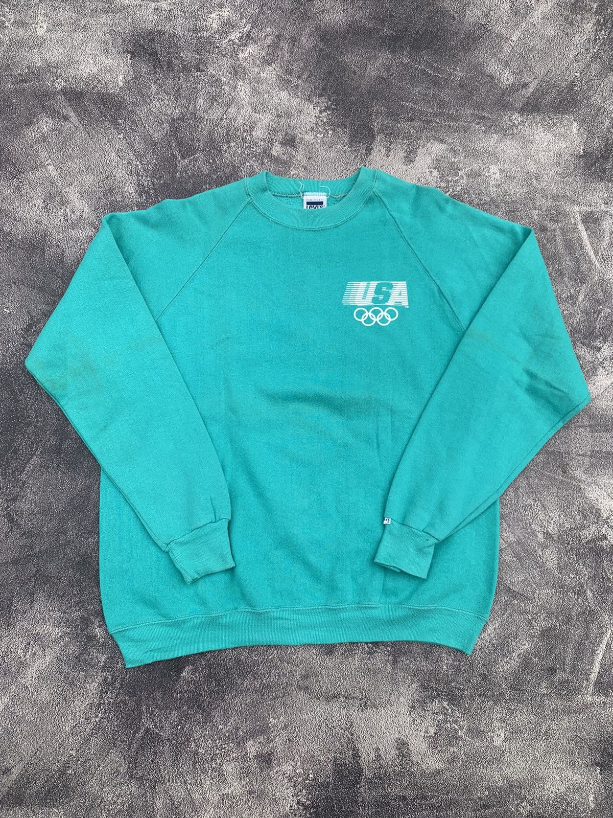Levi's Vintage Clothing × Other × USA Olympics 80s LEVI'S USA OLYMPICS VINTAGE SWEATSHIRT Size US L / EU 52-54 / 3 - 1 Thumbnail