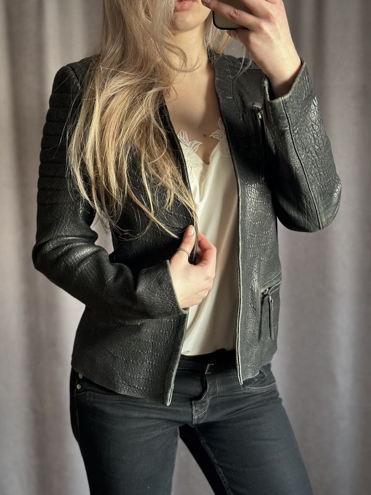 Allsaints Vintage Allsaints Leather Jacket Opium Rick Owen’s Style 90 Size M / US 6-8 / IT 42-44 - 1 Thumbnail
