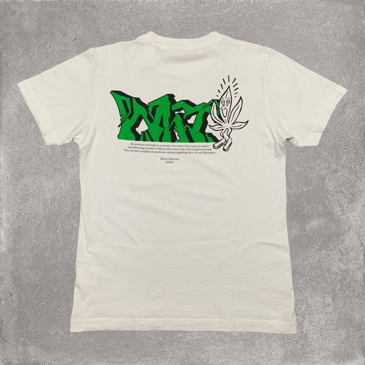 Off-White Off White Small Weed Graphic White Tee Virgil Abloh Size US S / EU 44-46 / 1 - 1 Thumbnail