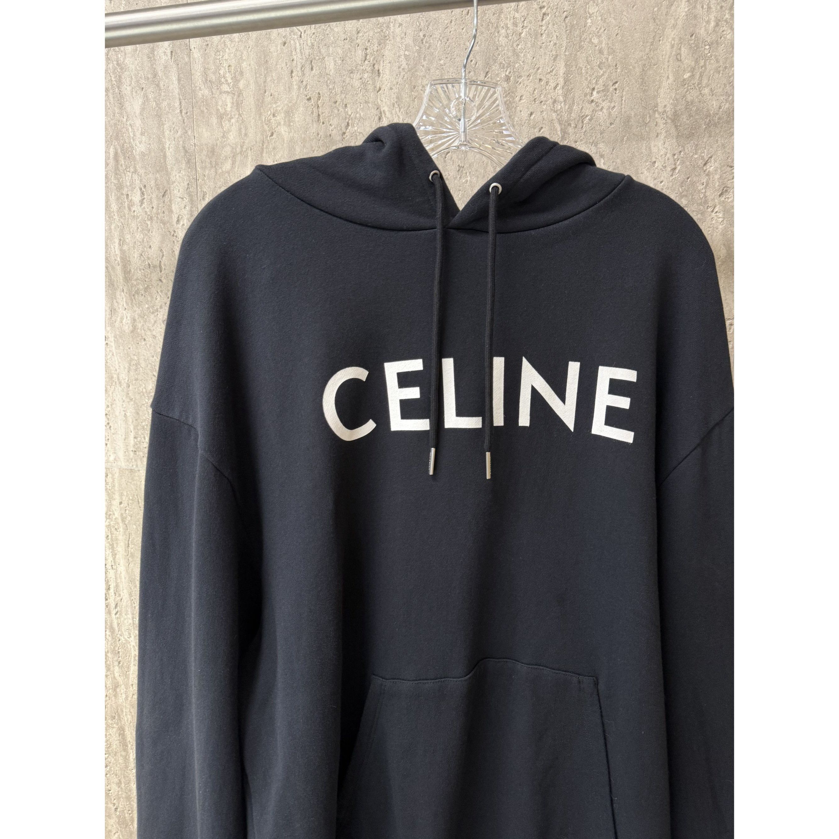 Celine Celine Paris Black Hoodie Sweatshirt XL 100% Cotton Unisex C Size XL / US 12-14 / IT 48-50 - 13 Thumbnail