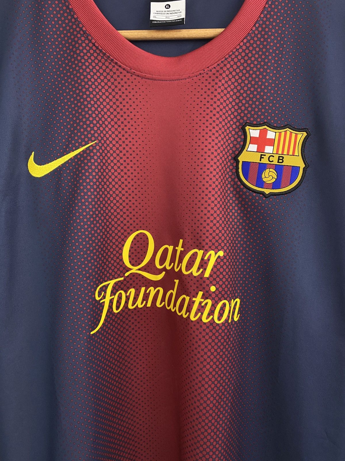 Nike 🇪🇸 Messi F. C. Barcelona 2013 Nike Soccer Jersey t-shirt Size US XL / EU 56 / 4 - 4 Thumbnail