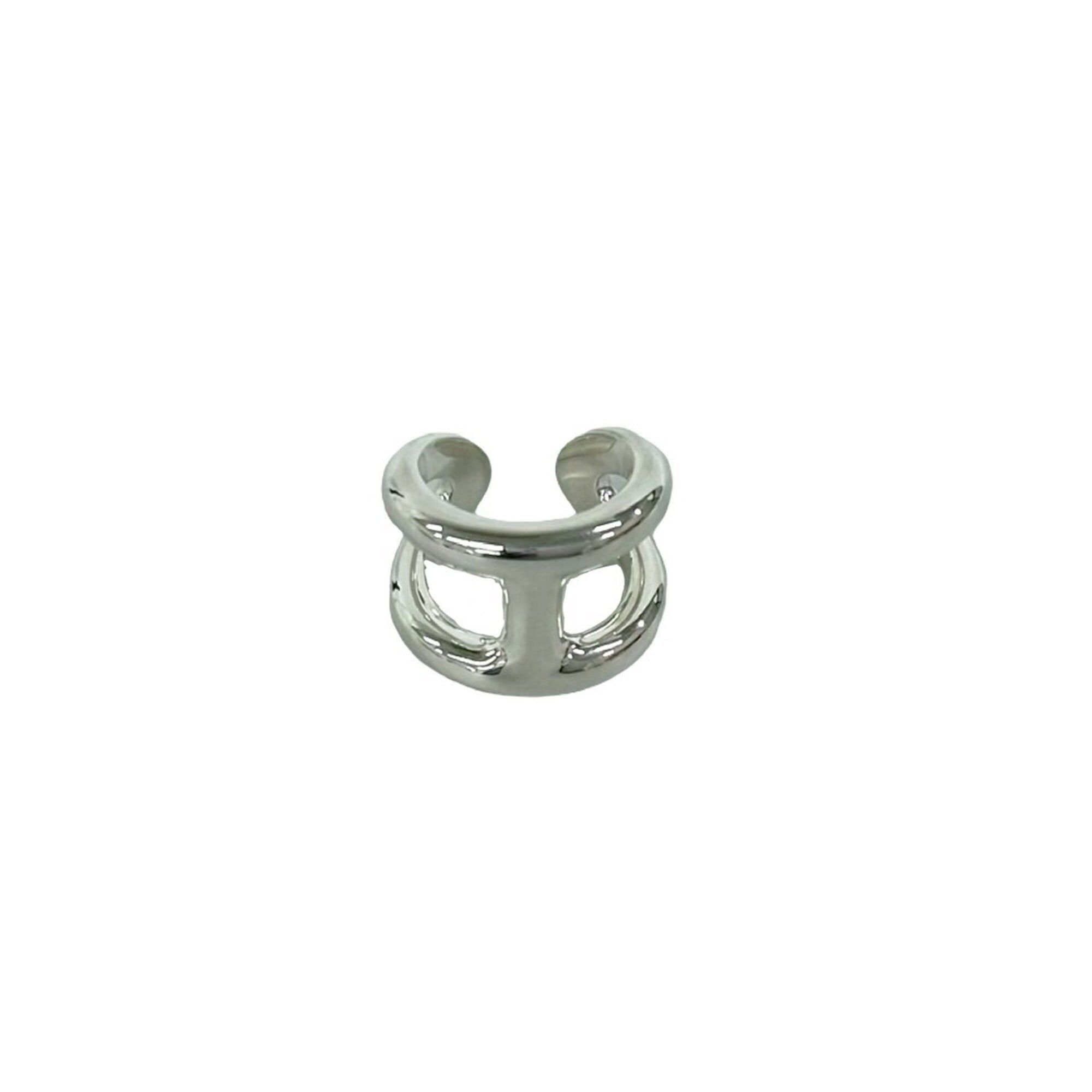 Hermes HERMES Osmo's GM Ring, Sterling Silver 925, Men's and Women's Accessory, Silver, Item No. 27330 Size ONE SIZE - 1 Thumbnail