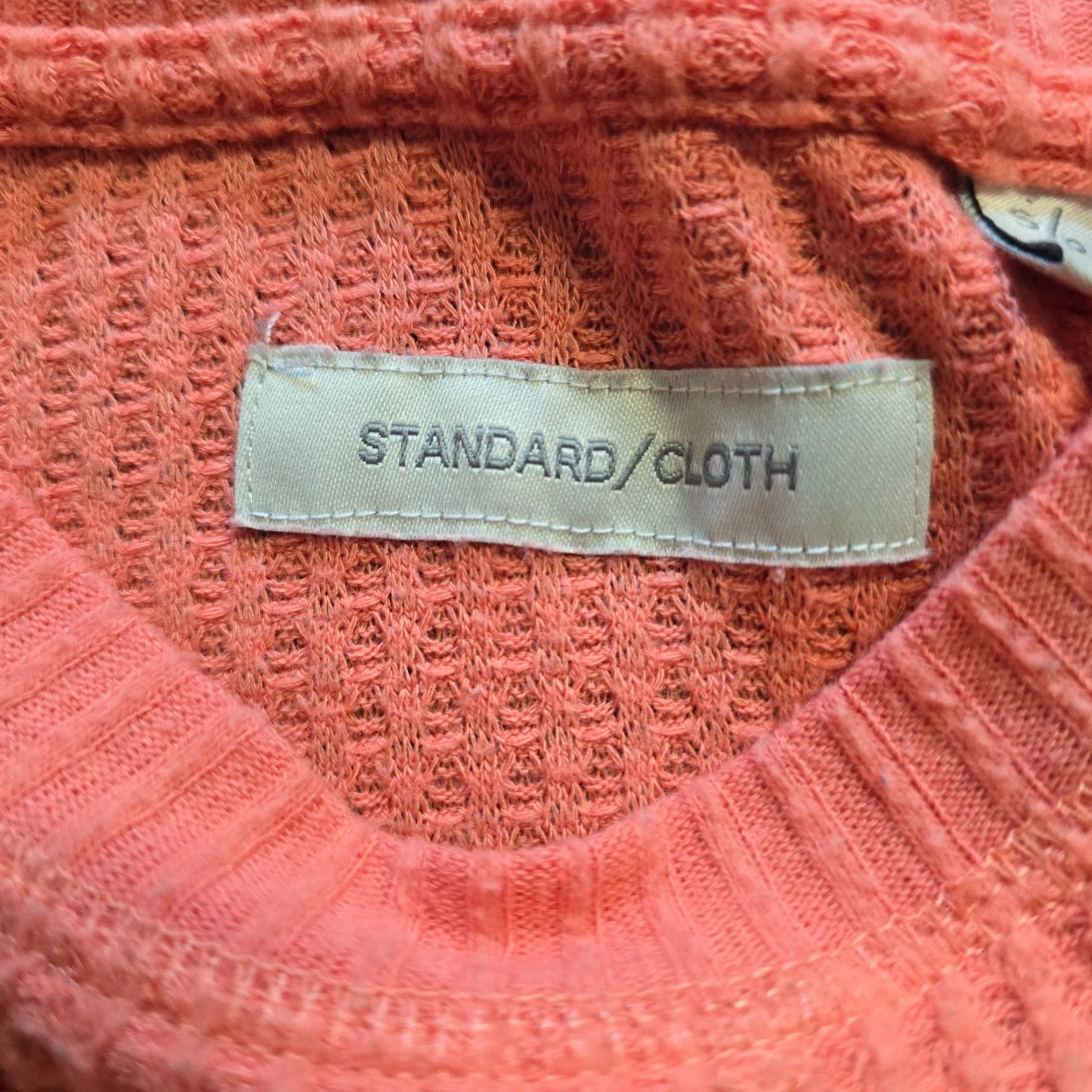 CLOT Standard Cloth Top Womens Size Small Orange Thermal Waffle Knit Capsule Casual Size S / US 4 / IT 40 - 4 Thumbnail
