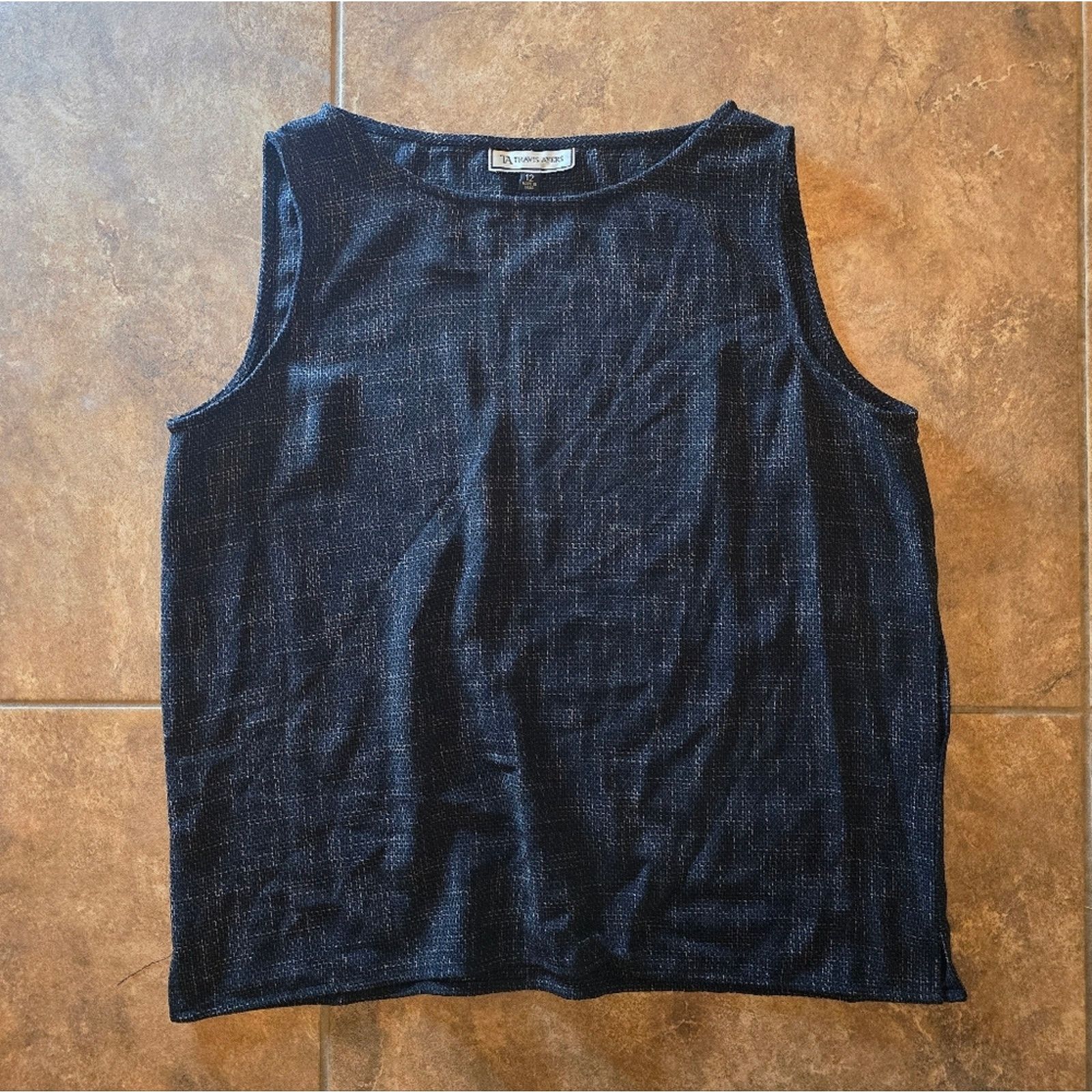 Other Black | TRAVIS AYERS | Sleeveless Sweater Vest Size XL / US 12-14 / IT 48-50 - 1 Thumbnail