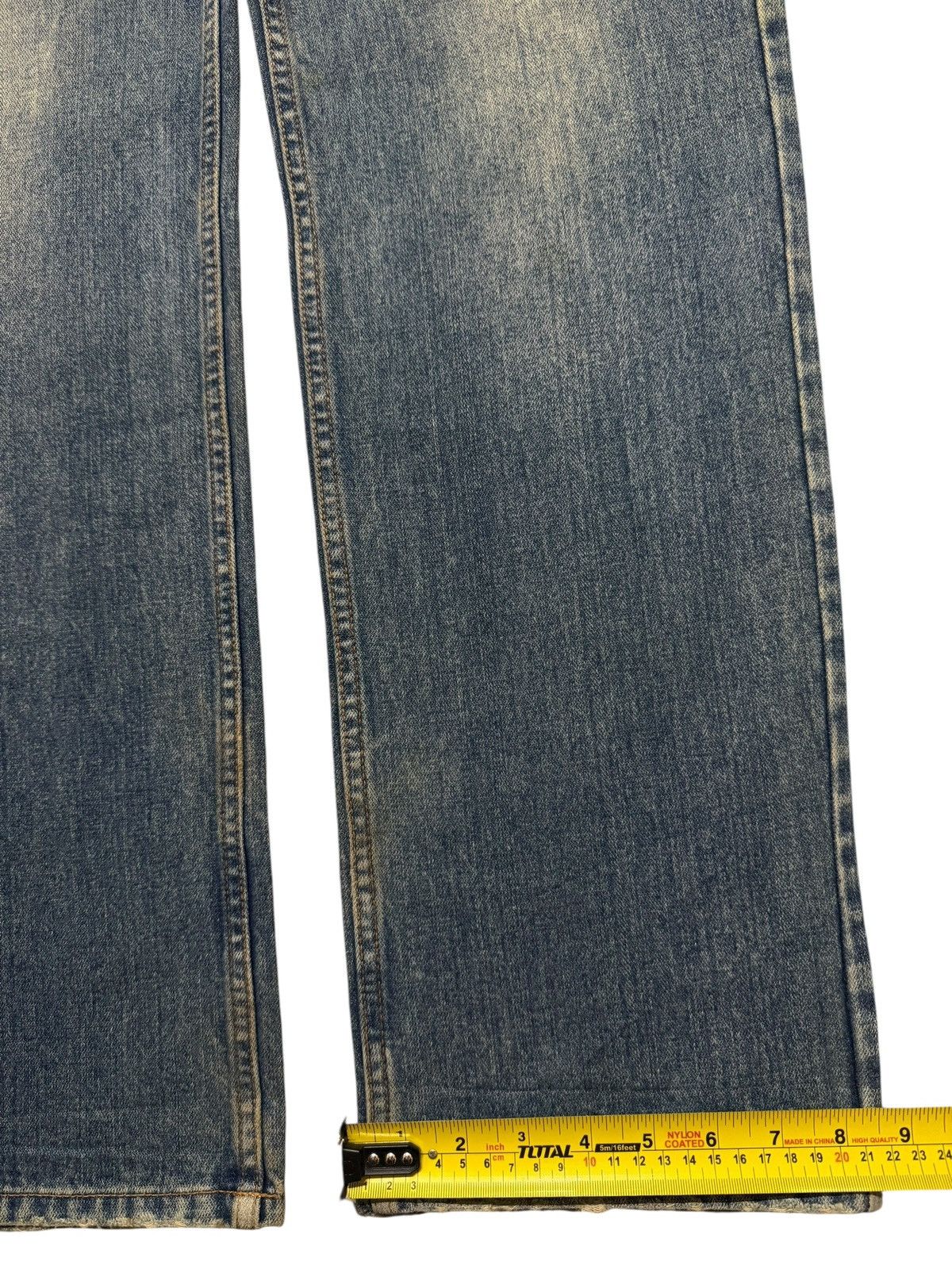 Hysteric Glamour Vintage 90s Japan Nylaus Faded Wash Distress Straight Loose Size US 32 / EU 48 - 15 Thumbnail