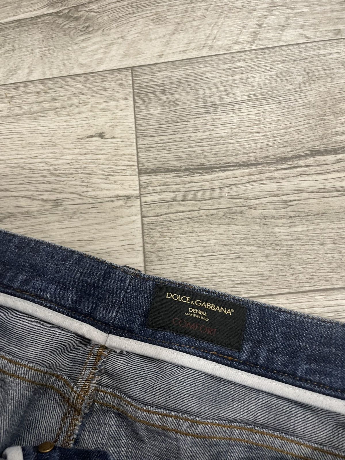 Dolce & Gabbana 54 archive 90s jeans pants dg dolce gabbana distress big die Size US 38 / EU 54 - 5 Thumbnail