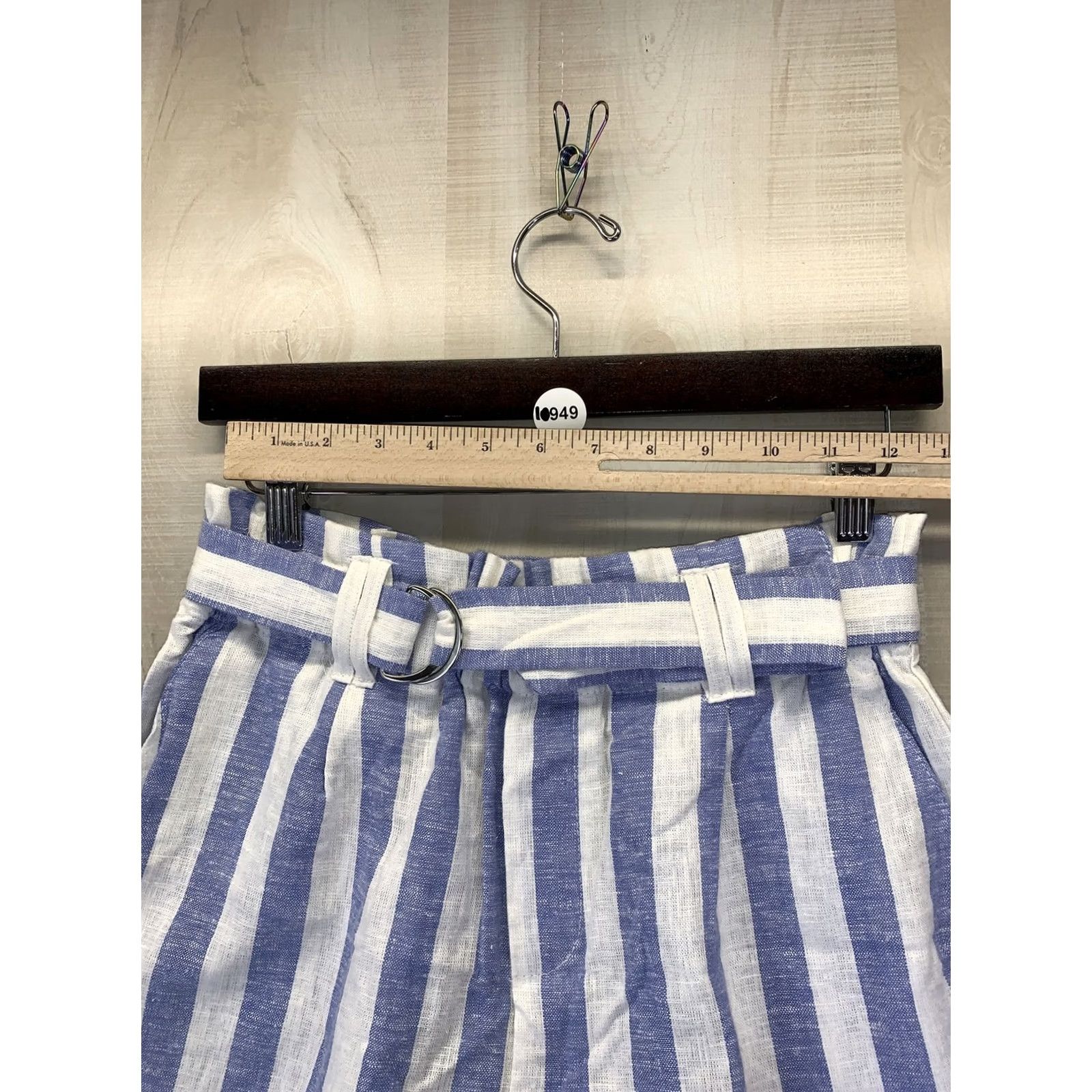 Vintage Love Tree Paper Bag Linen Blend Women’s Shorts MWT-NWT-10949 Size 32" / US 10 / IT 46 - 2 Thumbnail