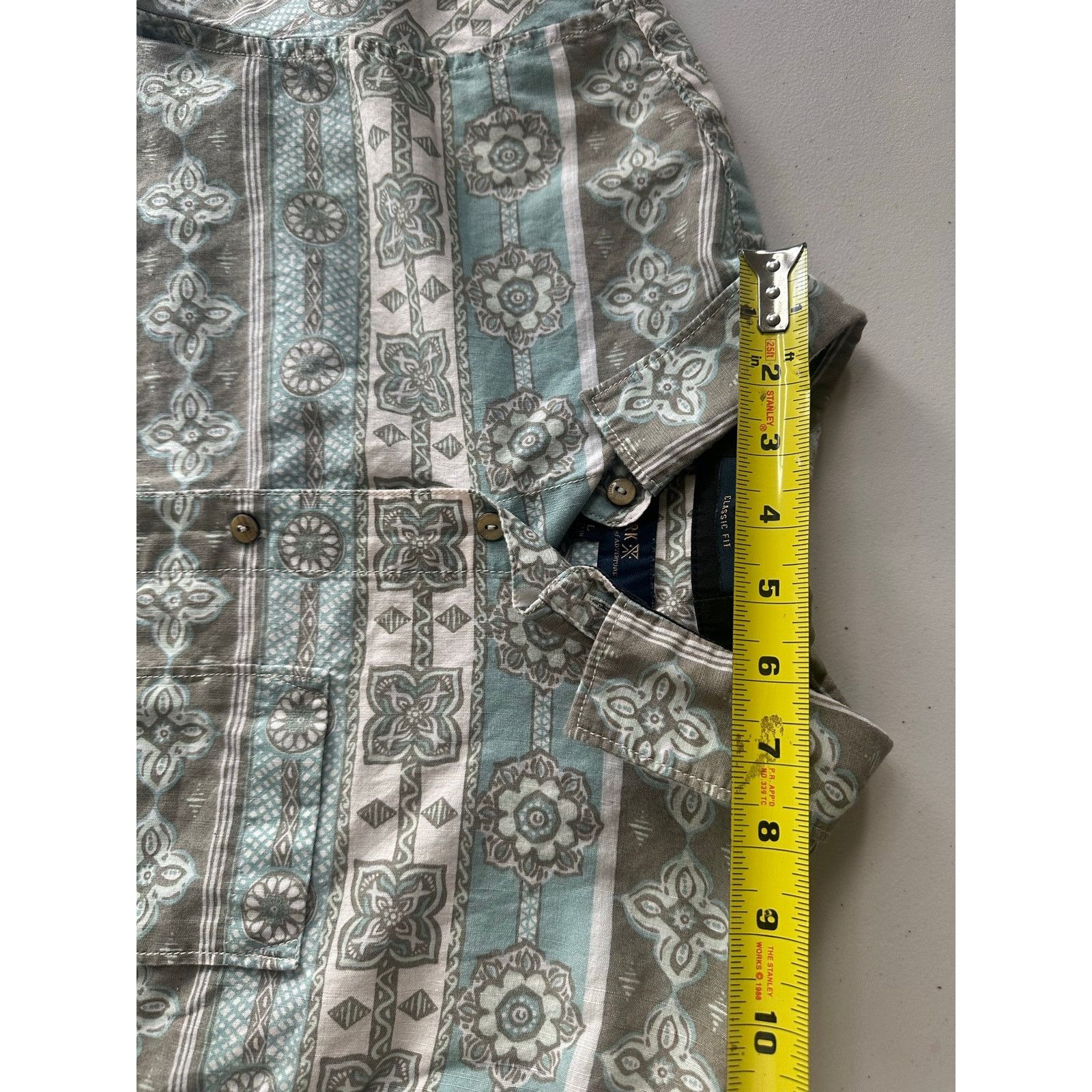 Roark Roark Revival Darna Shirt Light Blue Linen Blend Mens Size L Size US L / EU 52-54 / 3 - 5 Thumbnail