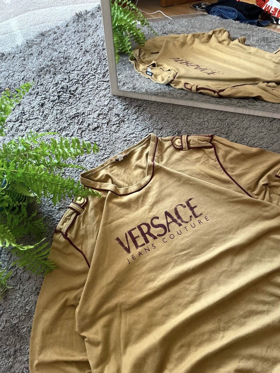 Versace × Vintage 00s Versace Long-Sleeve Streetwear Luxury Big Logo Rare Size US L / EU 52-54 / 3 - 3 Thumbnail