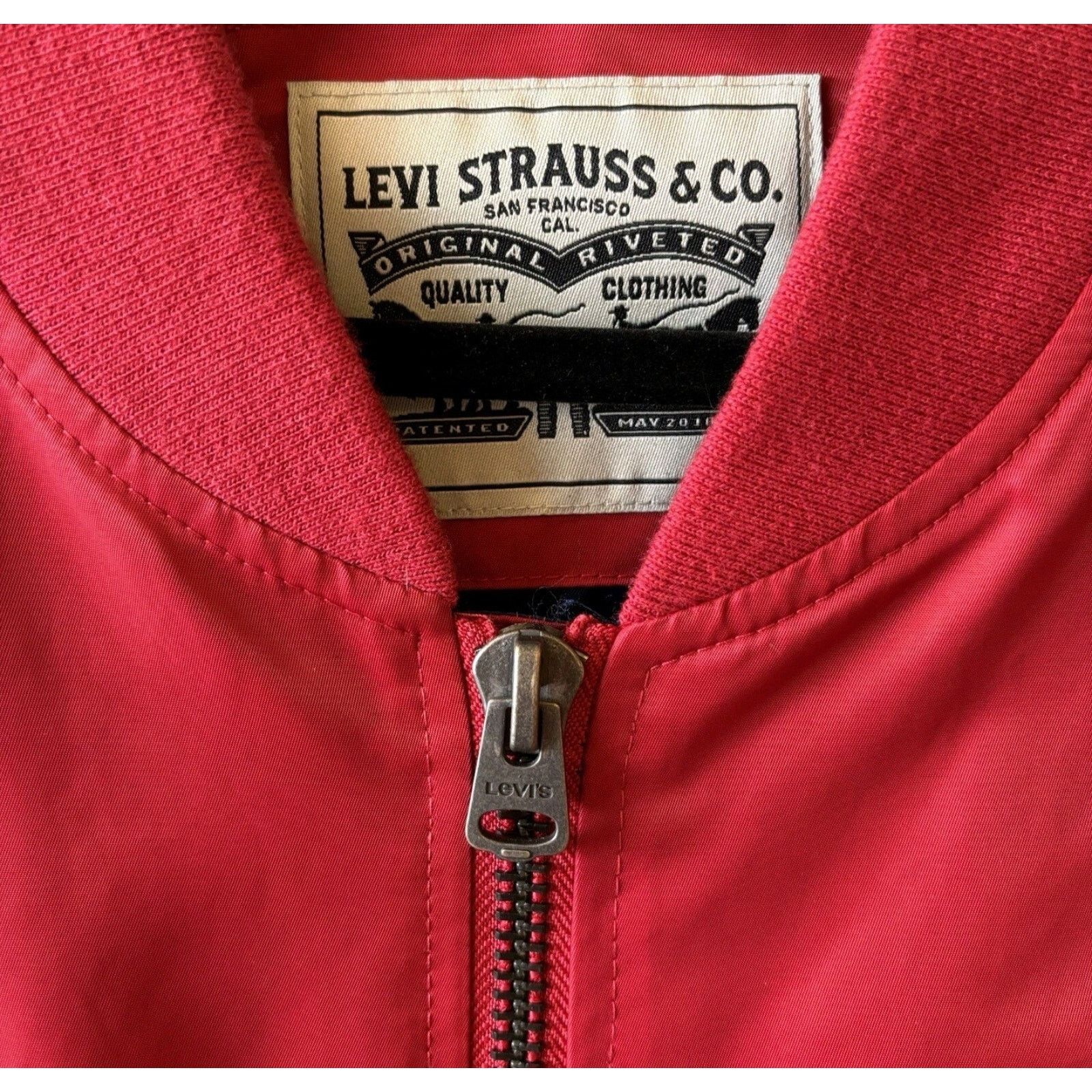 Levi's Levi's Men's Red Flight Satin Unfilled Ma-1 Bomber Jacket S Size US M / EU 48-50 / 2 - 7 Thumbnail