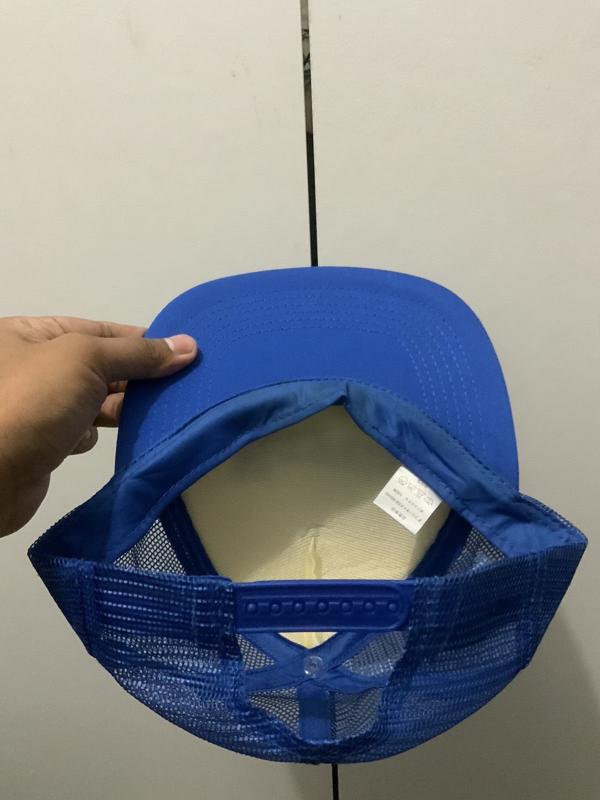 Japanese Brand Hayato Blue Japan Trucker Hat Size ONE SIZE - 8 Thumbnail