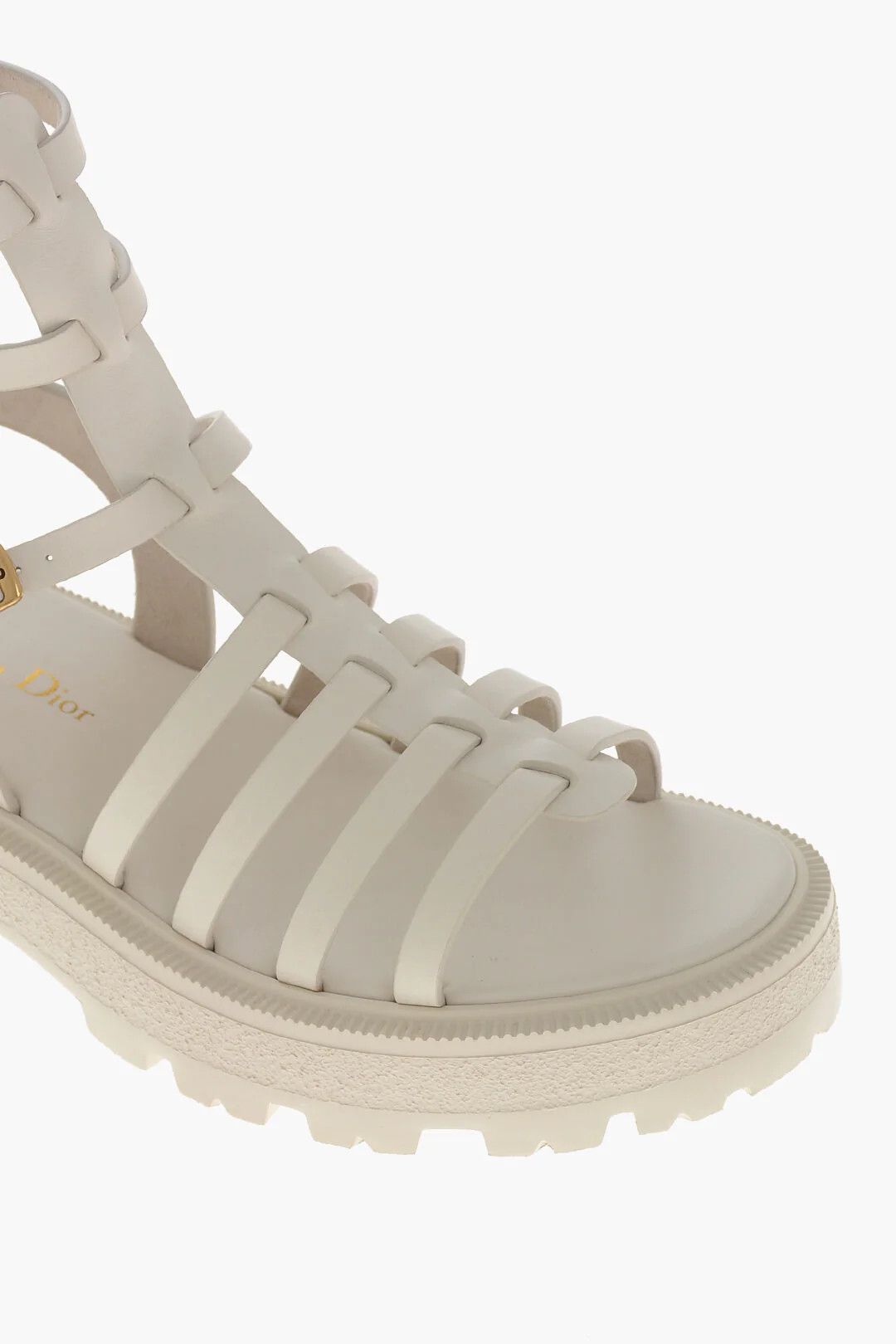 Dior o1mm0326 Leather Sandals in White Size US 8 / IT 38 - 4 Thumbnail